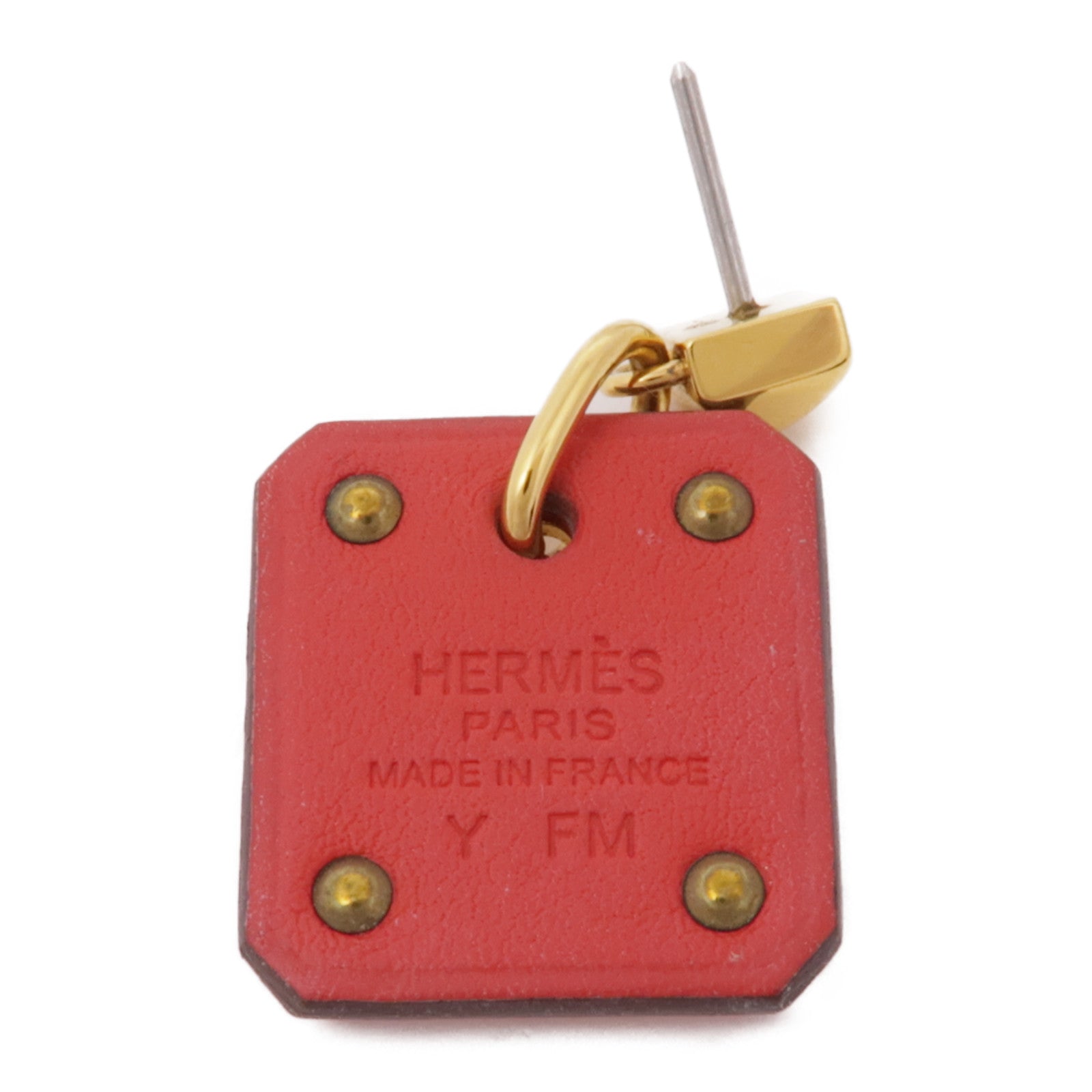 HERMES 皮革/金屬Earrings耳環