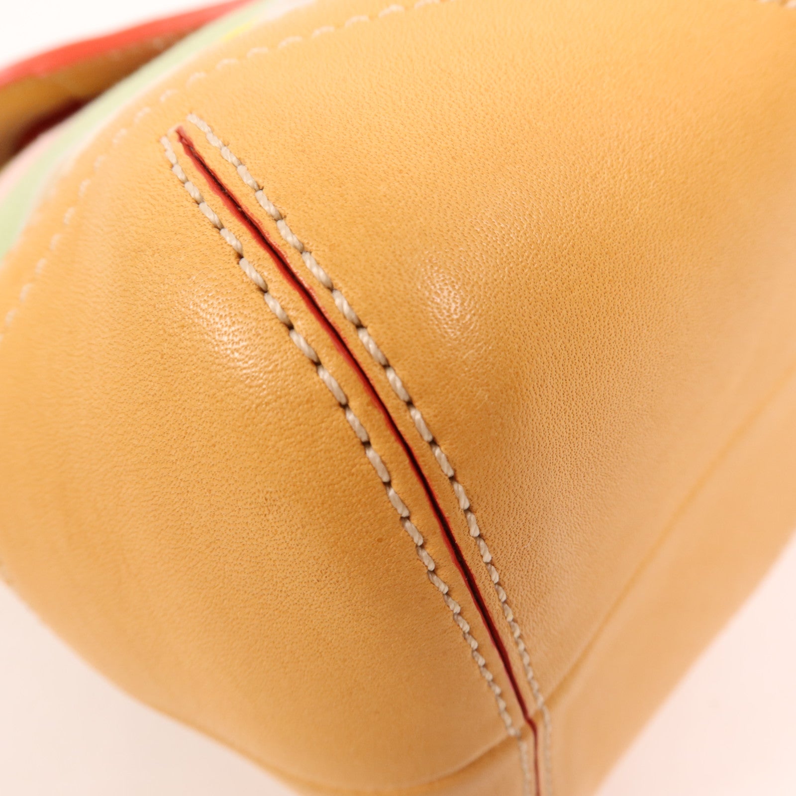 COACH 皮革/棉質Hand Bag銀扣手挽袋