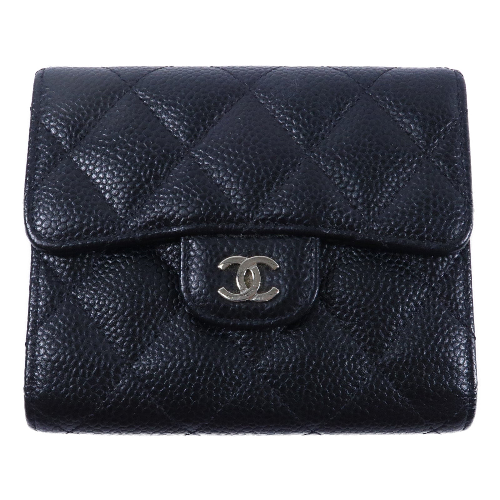 CHANEL 牛皮皮革Classic Small Flap Wallet銀包