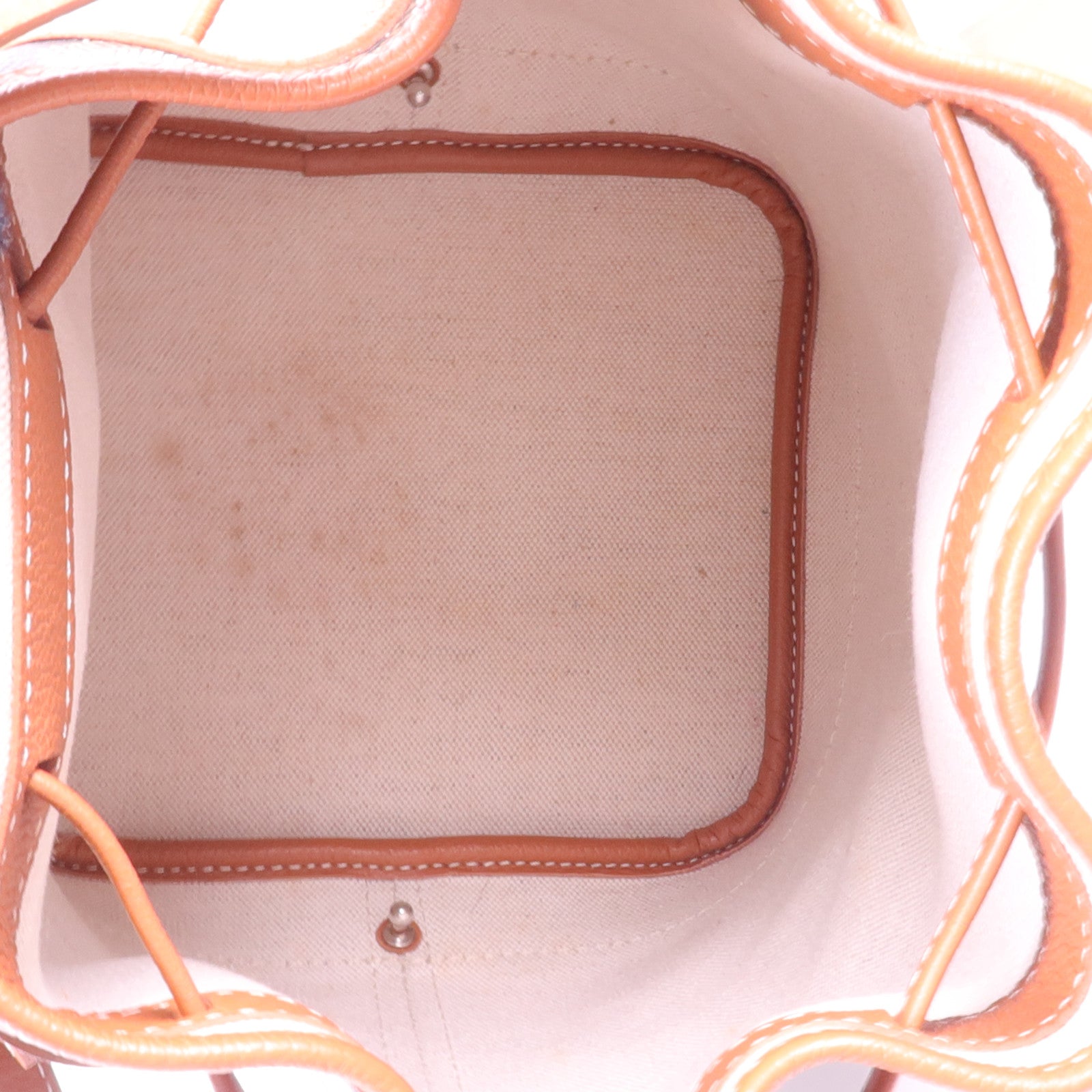 GOYARD 【激減優惠】塗層帆布Petit Flot Bucket Bag銀扣肩背袋