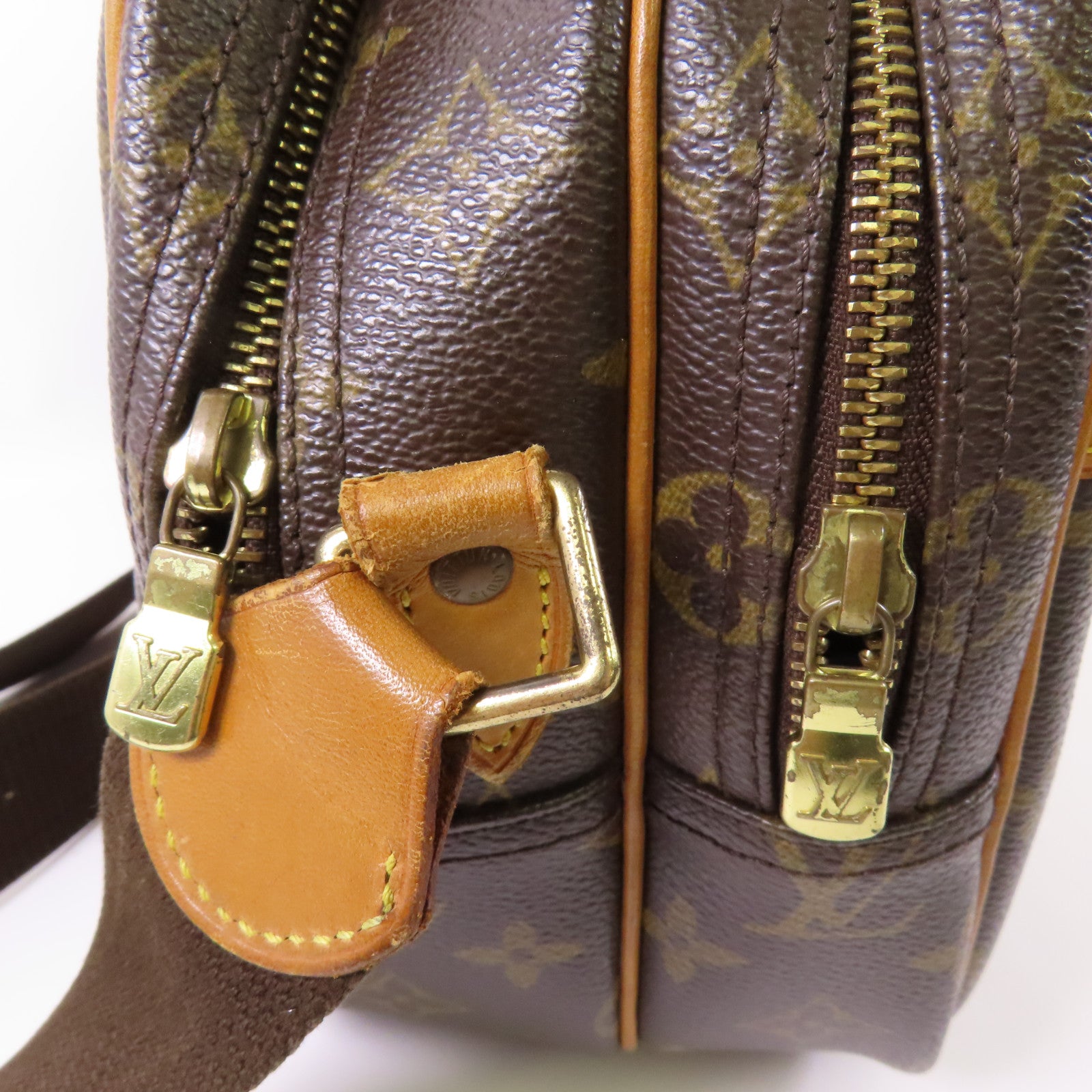 LOUIS VUITTON LV GHW Reporter PM Shoulder Bag M45254 Monogram Brown