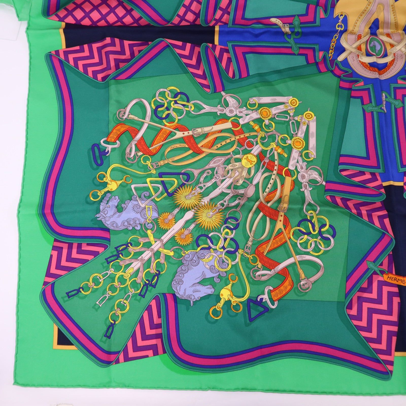 HERMES 絲質Scarf 90X90絲巾