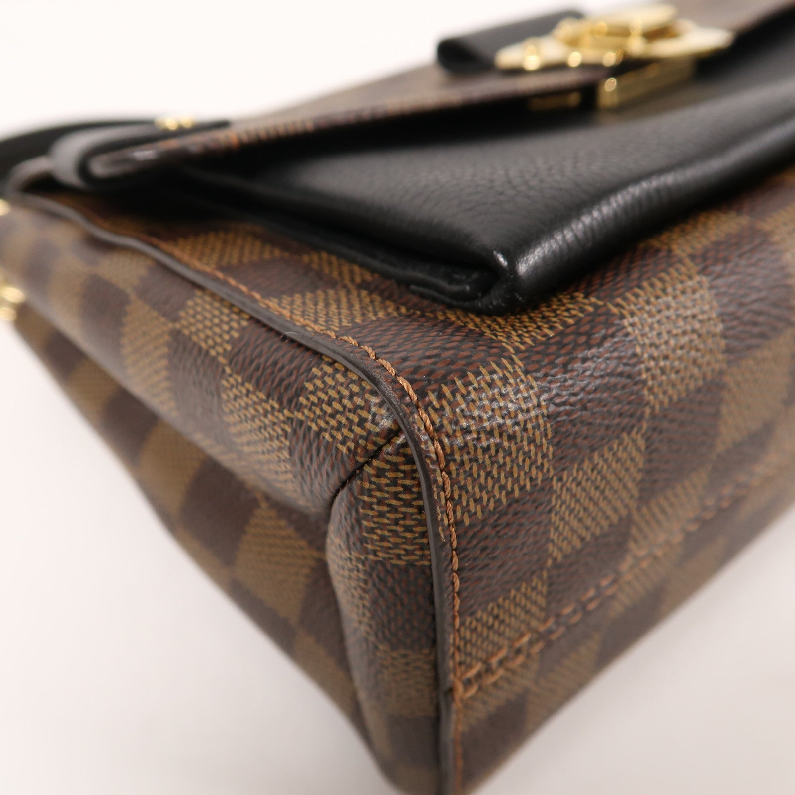 LOUIS VUITTON Damier Vavin金扣鏈帶肩背袋