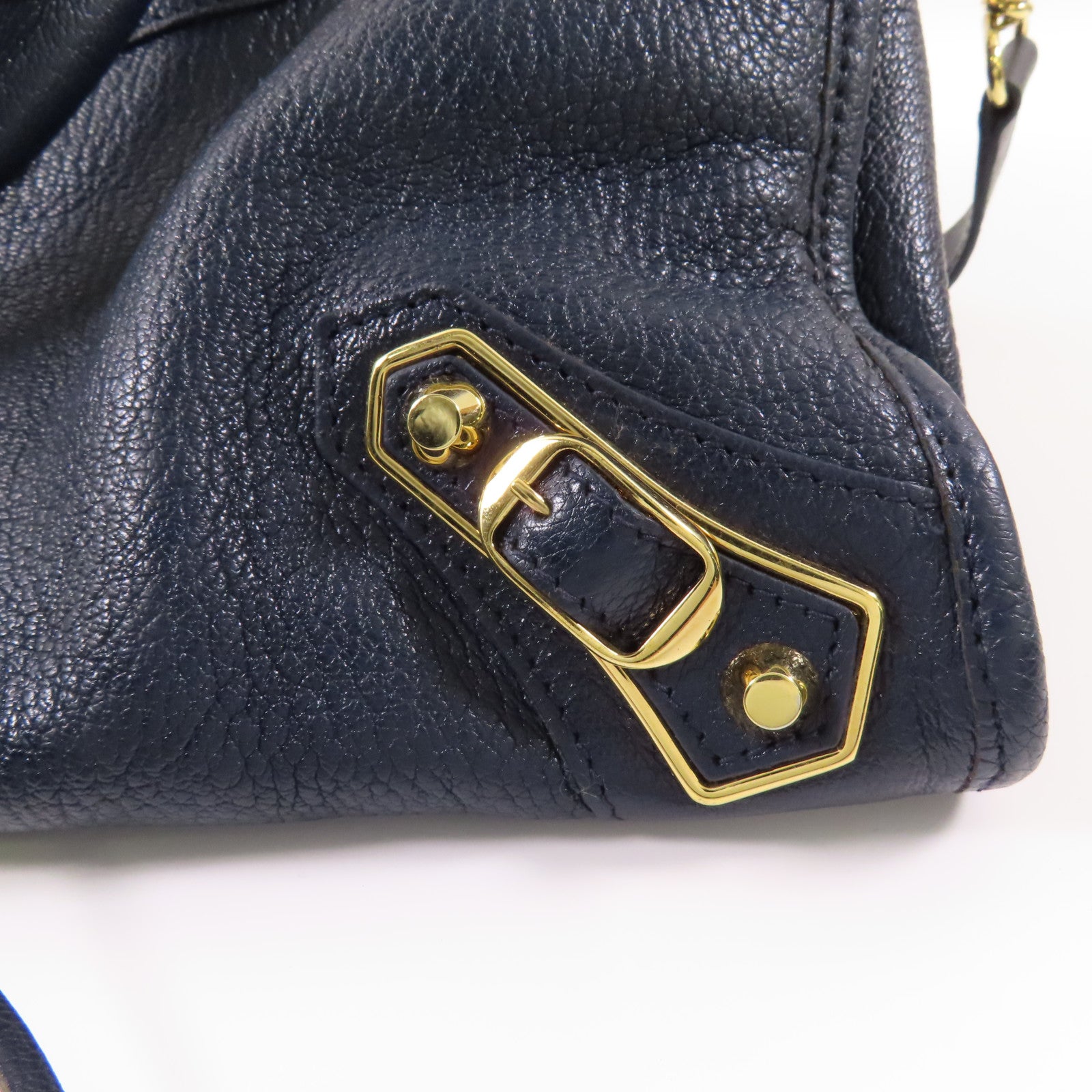 BALENCIAGA 牛皮皮革Shoulder Bag金扣肩背袋