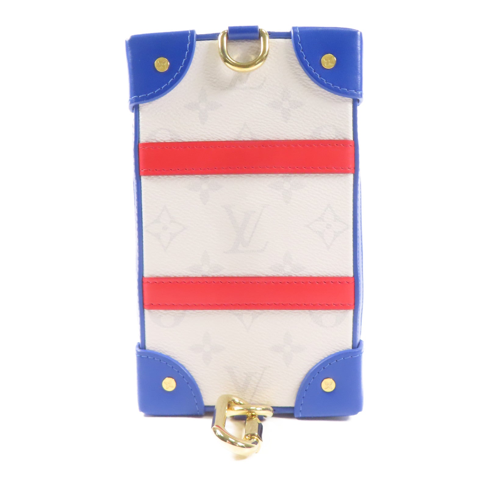 LOUIS VUITTON Monogram/皮革LV x NBA Soft Trunk金扣肩背袋