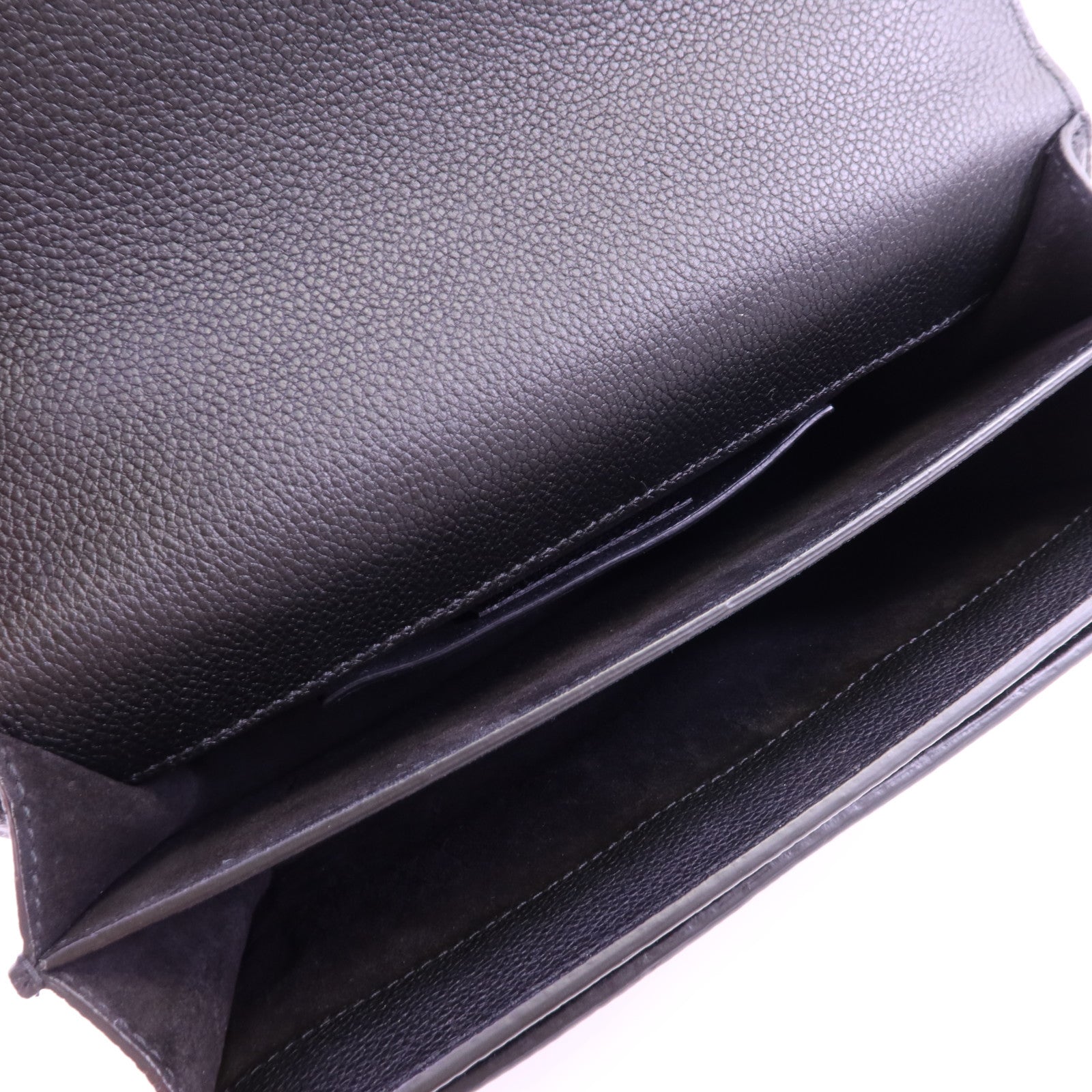 SAINT LAURENT 牛皮皮革Sunset銀扣鏈帶肩背袋