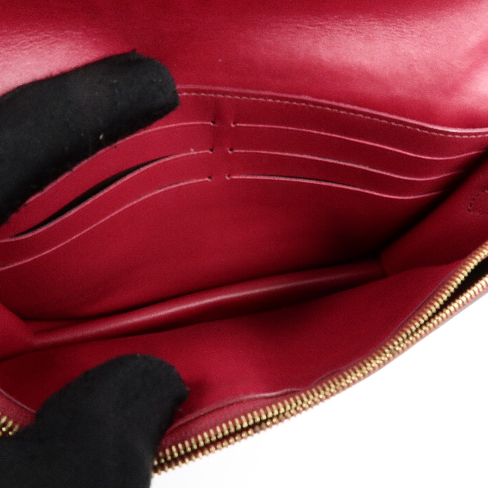 LOUIS VUITTON Monogram Portefeuille Flore鏈帶肩背袋