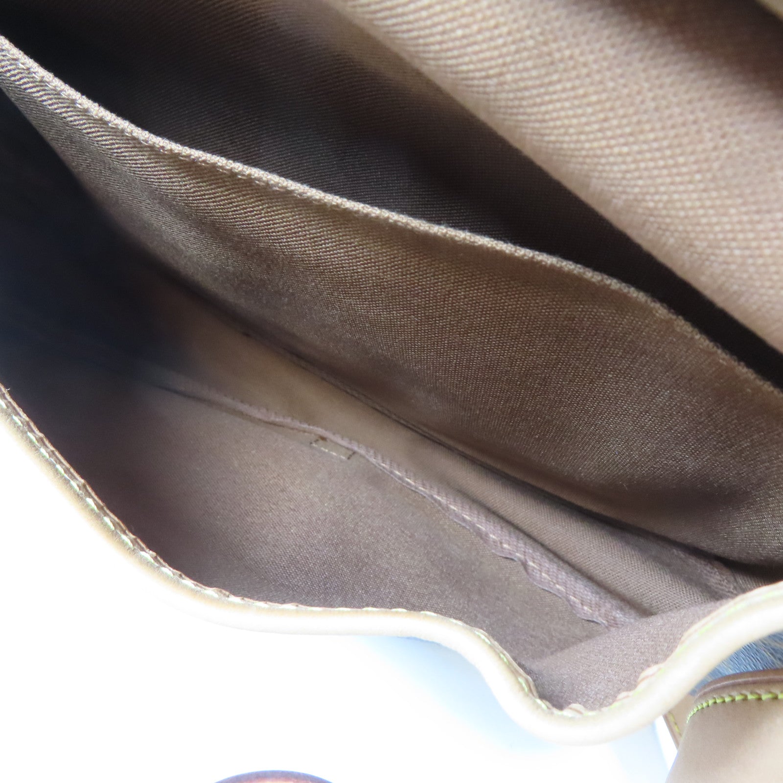 LOUIS VUITTON Monogram Saumur 30金扣肩背袋啡色