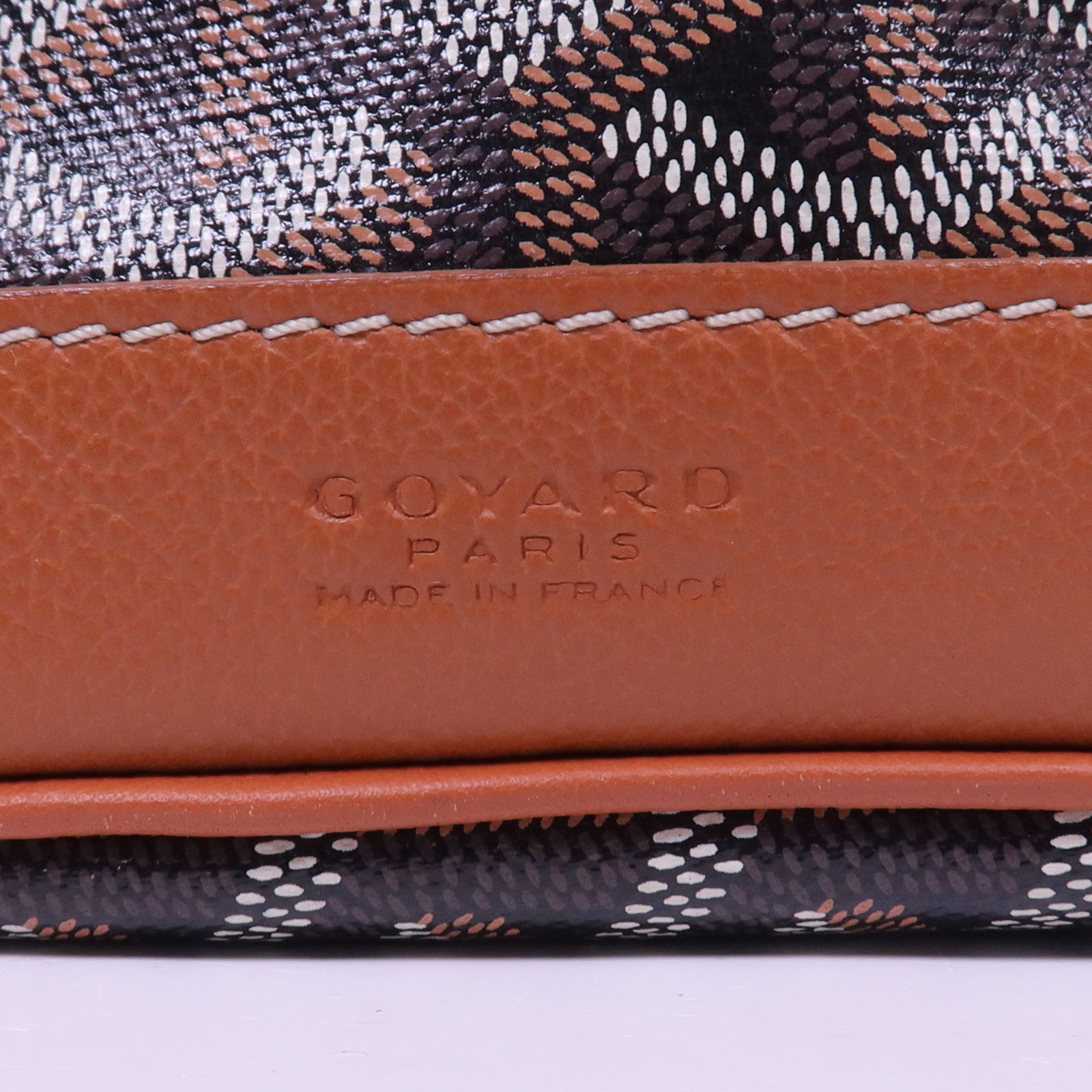 GOYARD 【激減優惠】塗層帆布Petit Flot Bucket Bag銀扣肩背袋