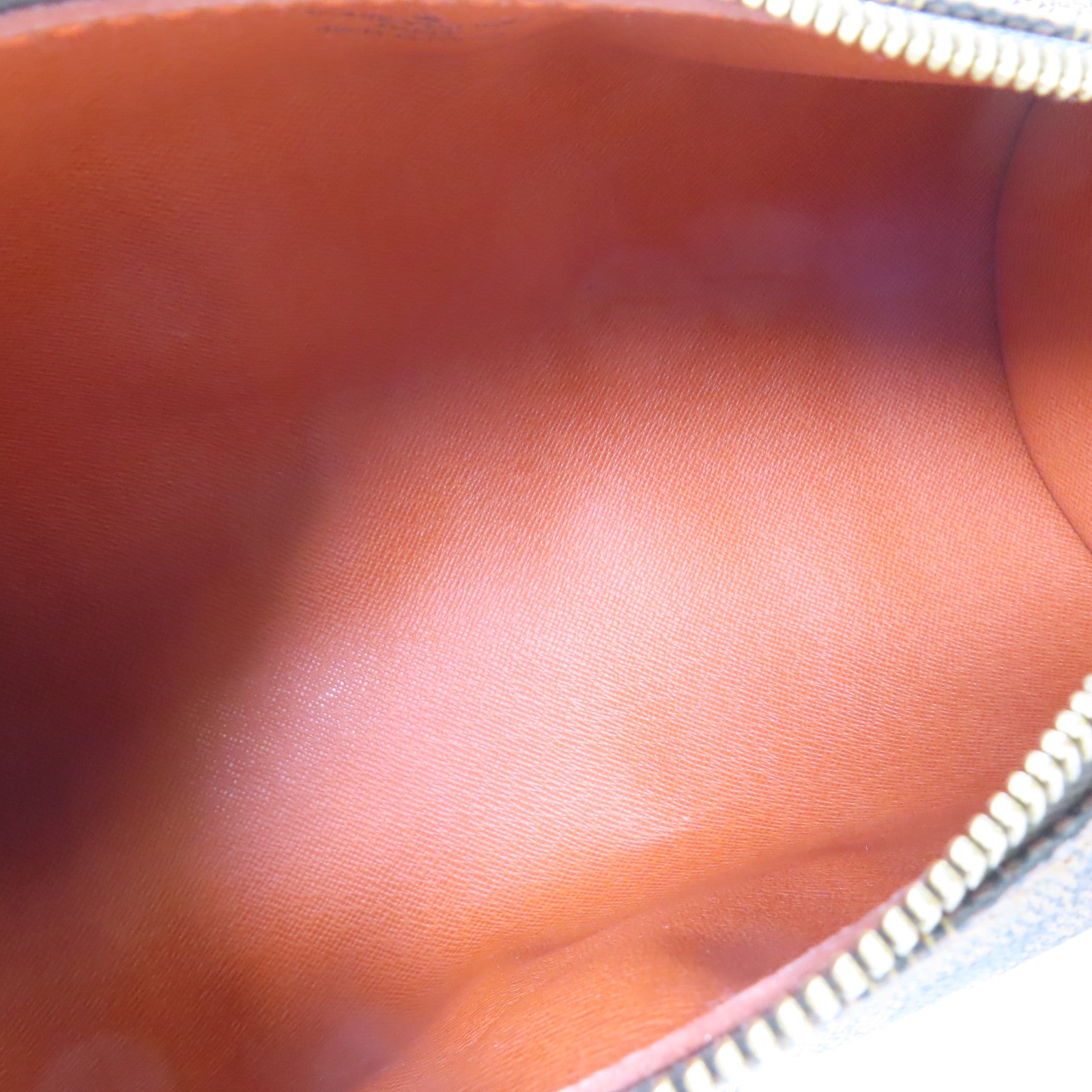 LOUIS VUITTON Damier Papillon PM金扣手挽袋棕色