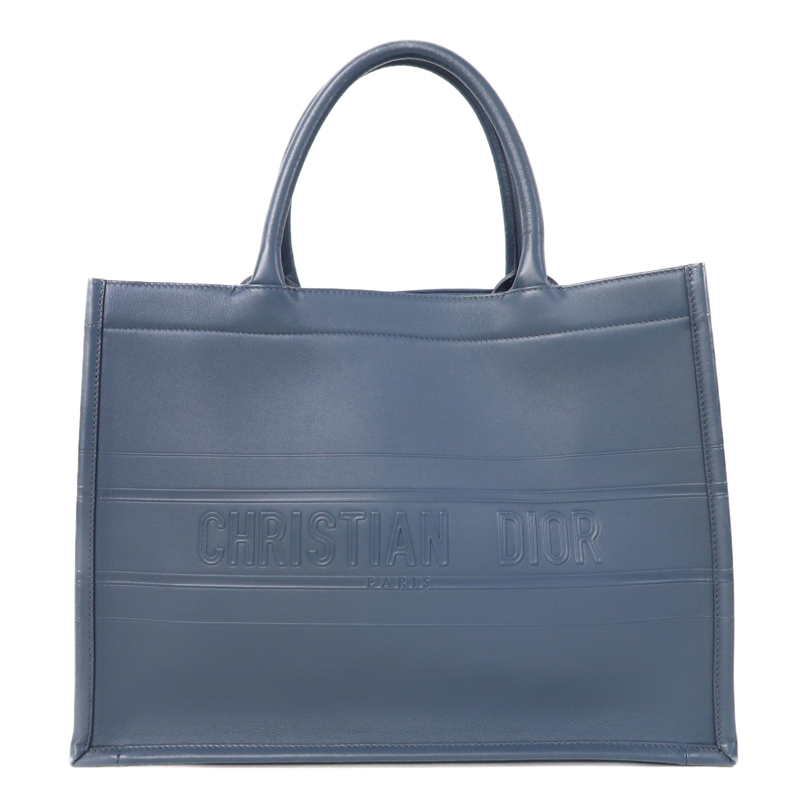 Dior 牛皮皮革Tote Bag手挽袋藍色