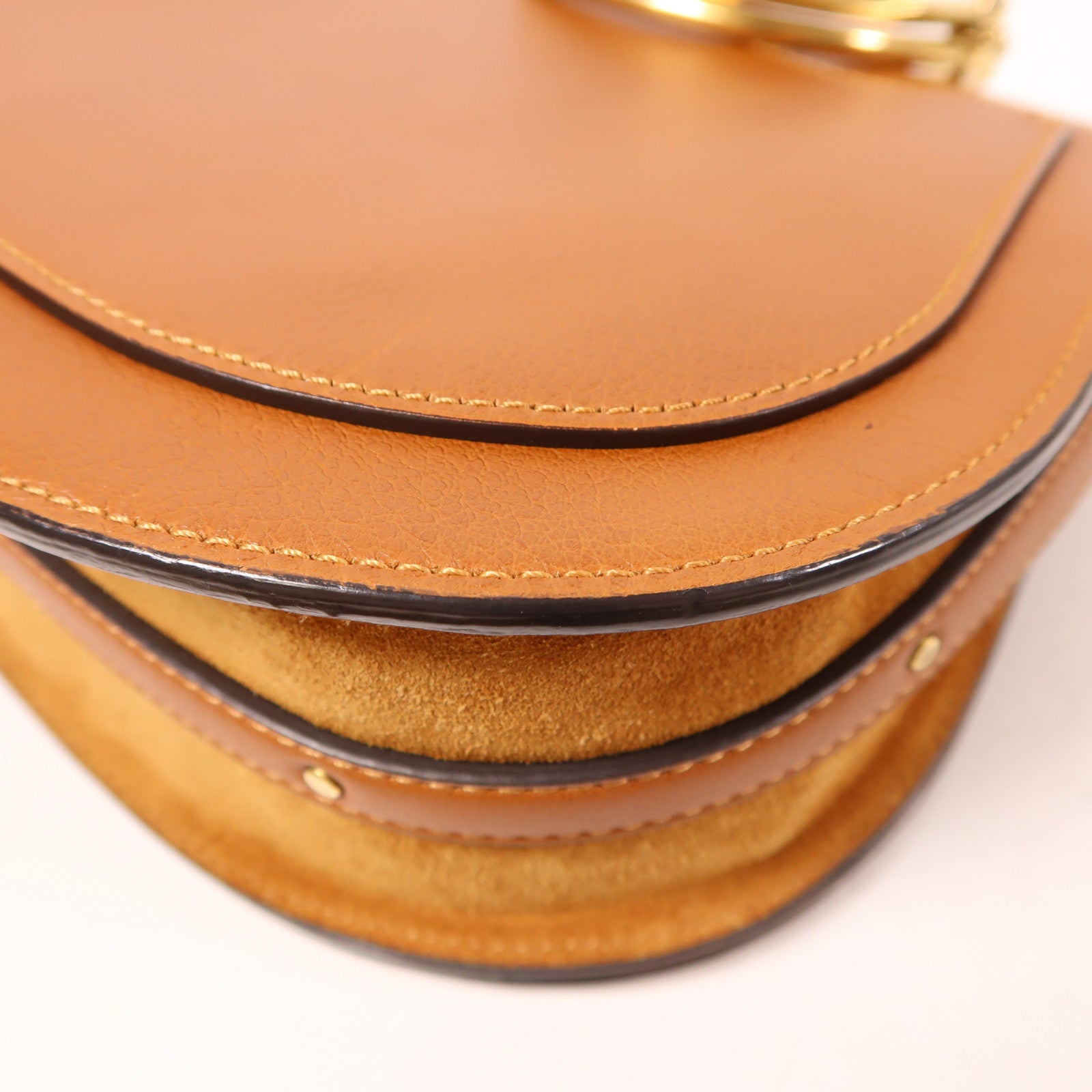 Chloe 牛皮皮革Nile Bag金扣肩背袋