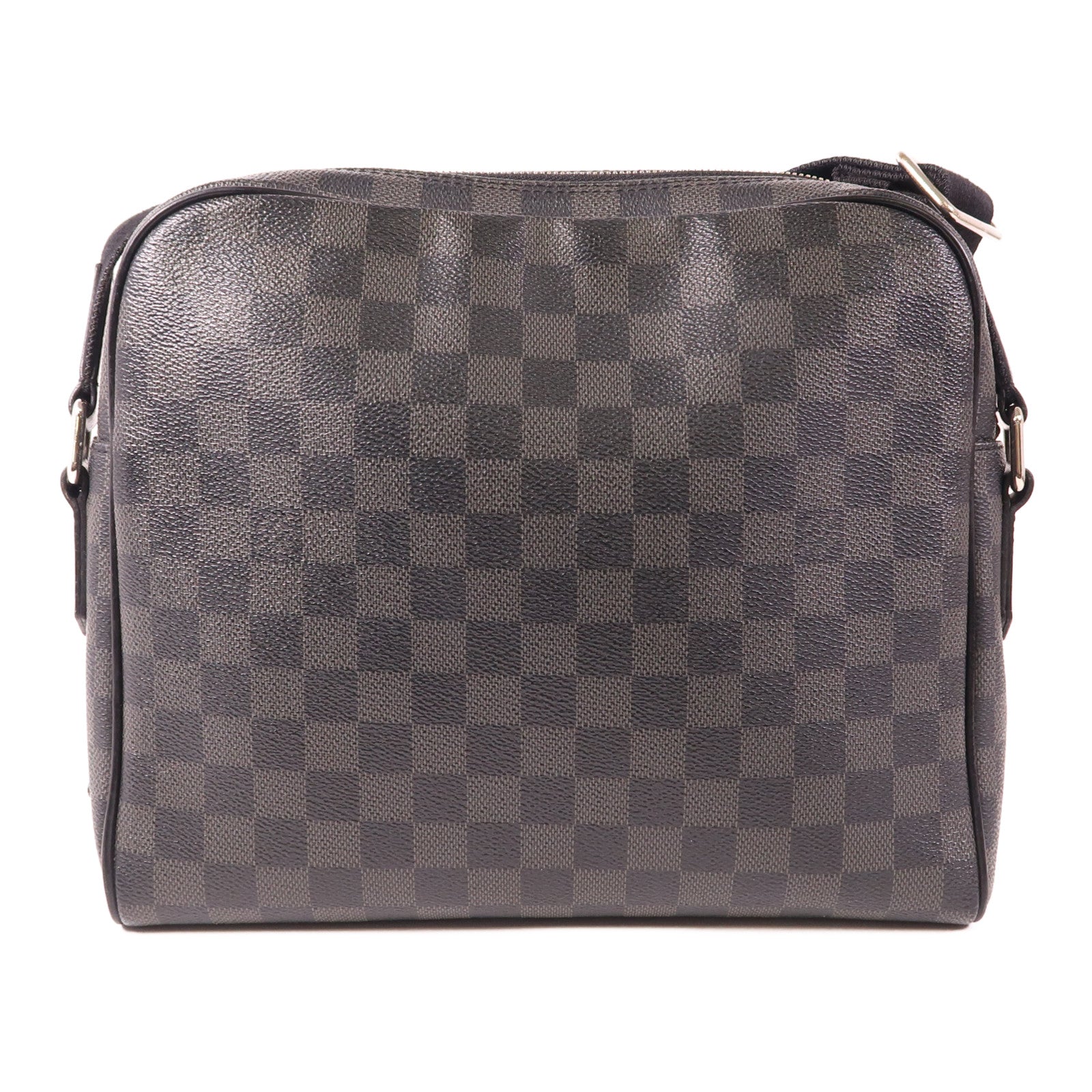 LOUIS VUITTON Damier Graphite Dayton MM銀扣肩背袋