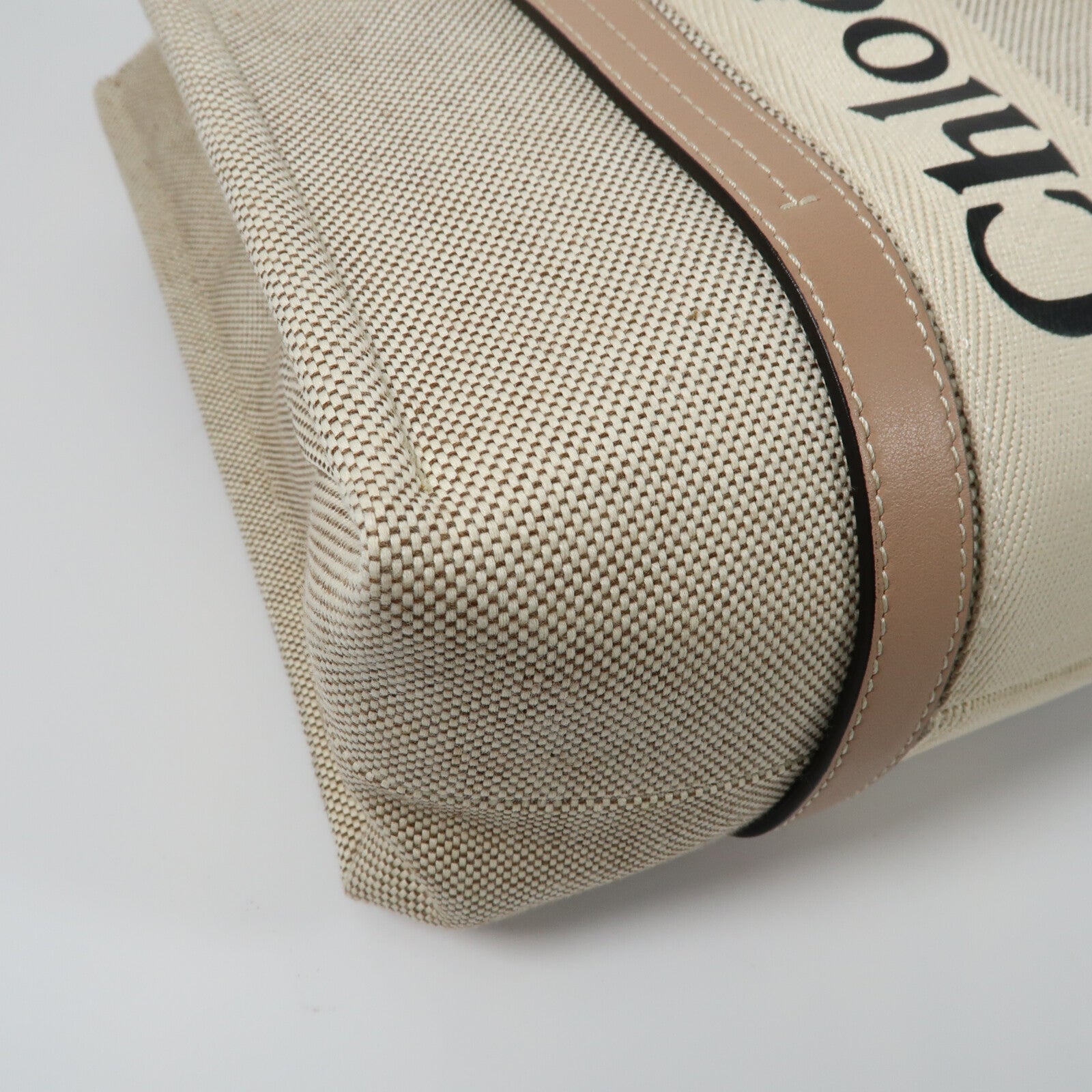 Chloe 帆布Woody Tote Bag手挽袋