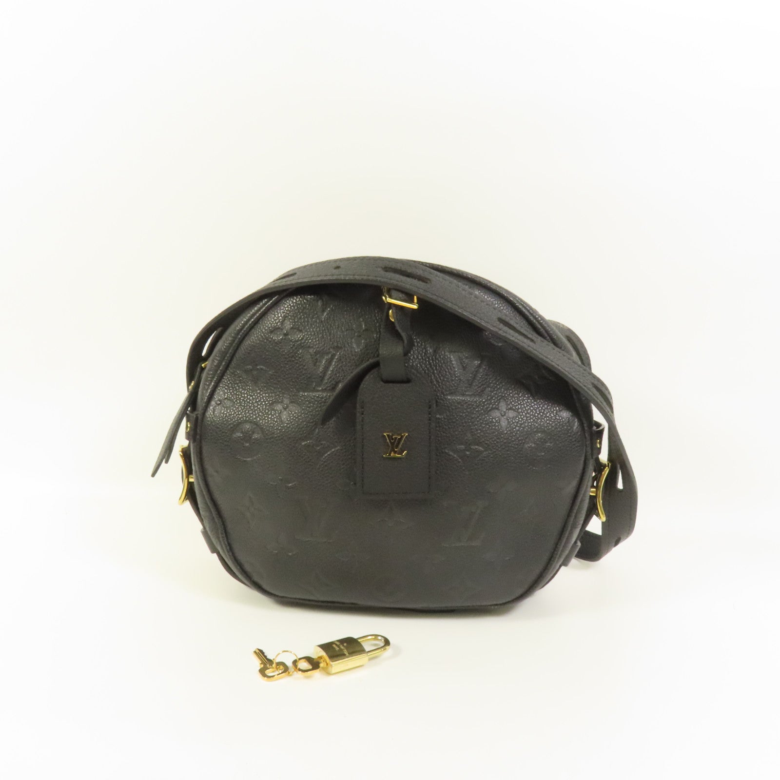 LOUIS VUITTON Monogram Empreinte Boite Chapeau Souple MMBoite Chapeau Souple MM金扣肩背袋