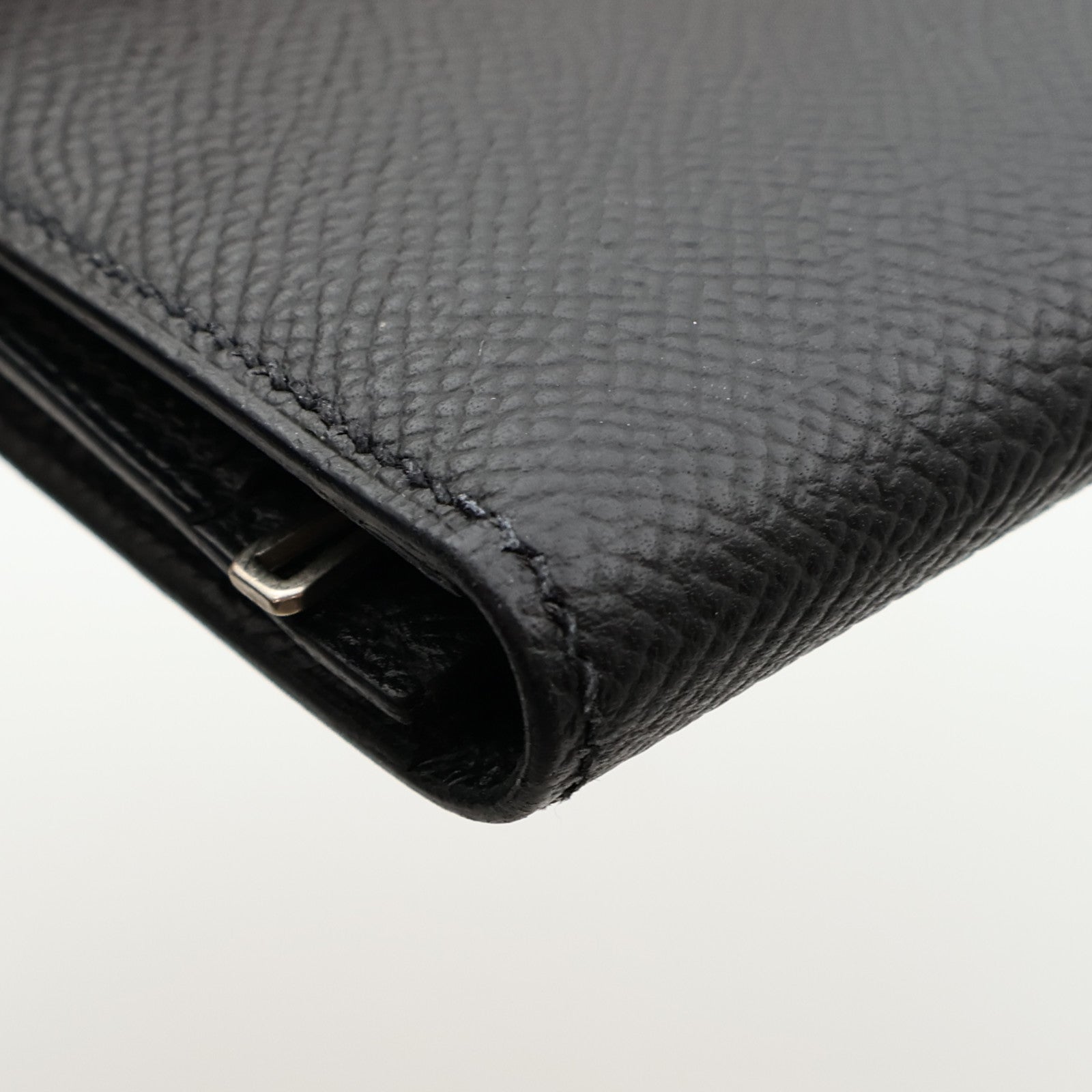 HERMES Epsom皮革Bearn Wallet長錢包Noir