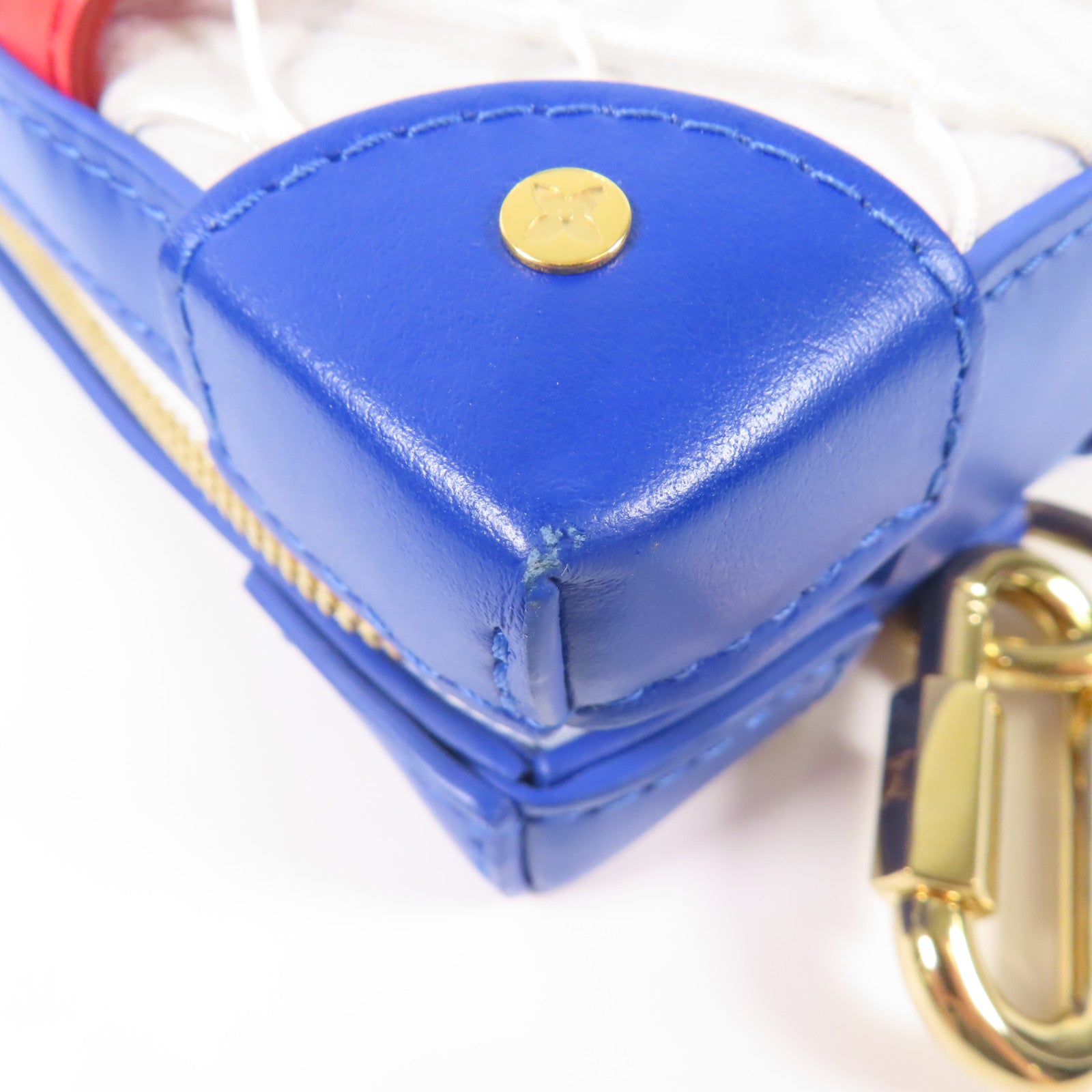 LOUIS VUITTON Monogram/皮革LV x NBA Soft Trunk金扣肩背袋