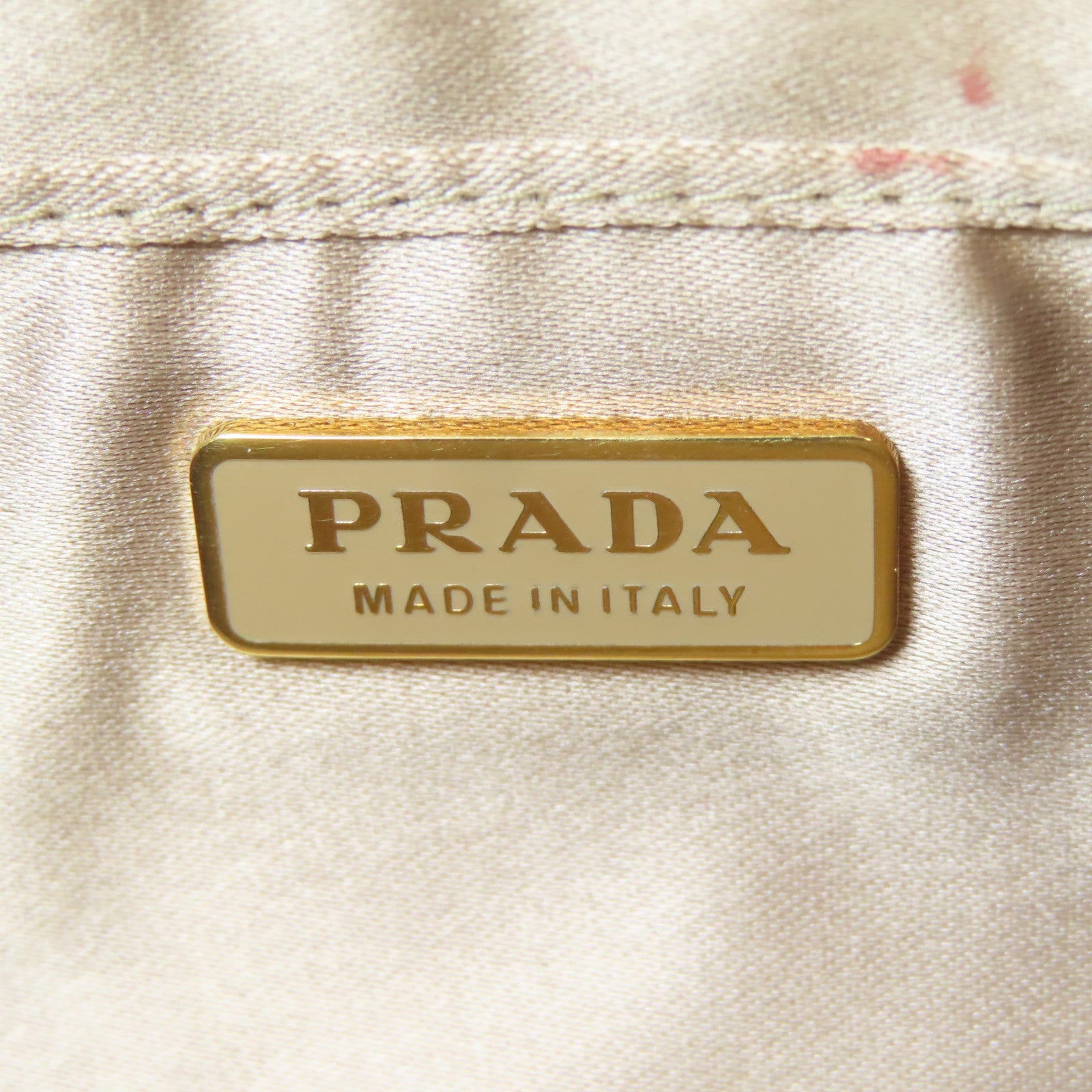 PRADA 亮片Paillettes Clutch金扣手拿包啡色