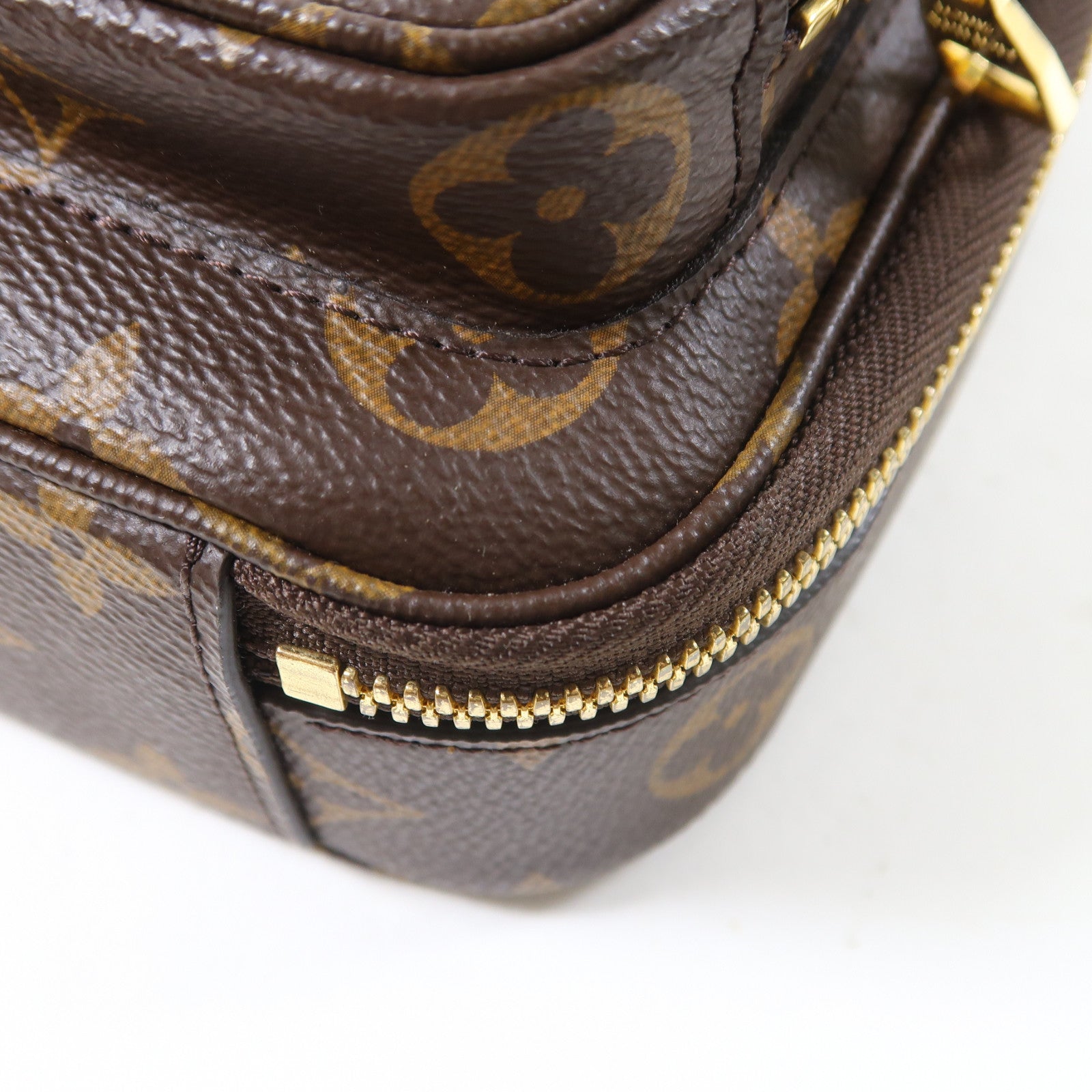 LOUIS VUITTON Monogram Utility金扣手挽肩背兩用袋啡色