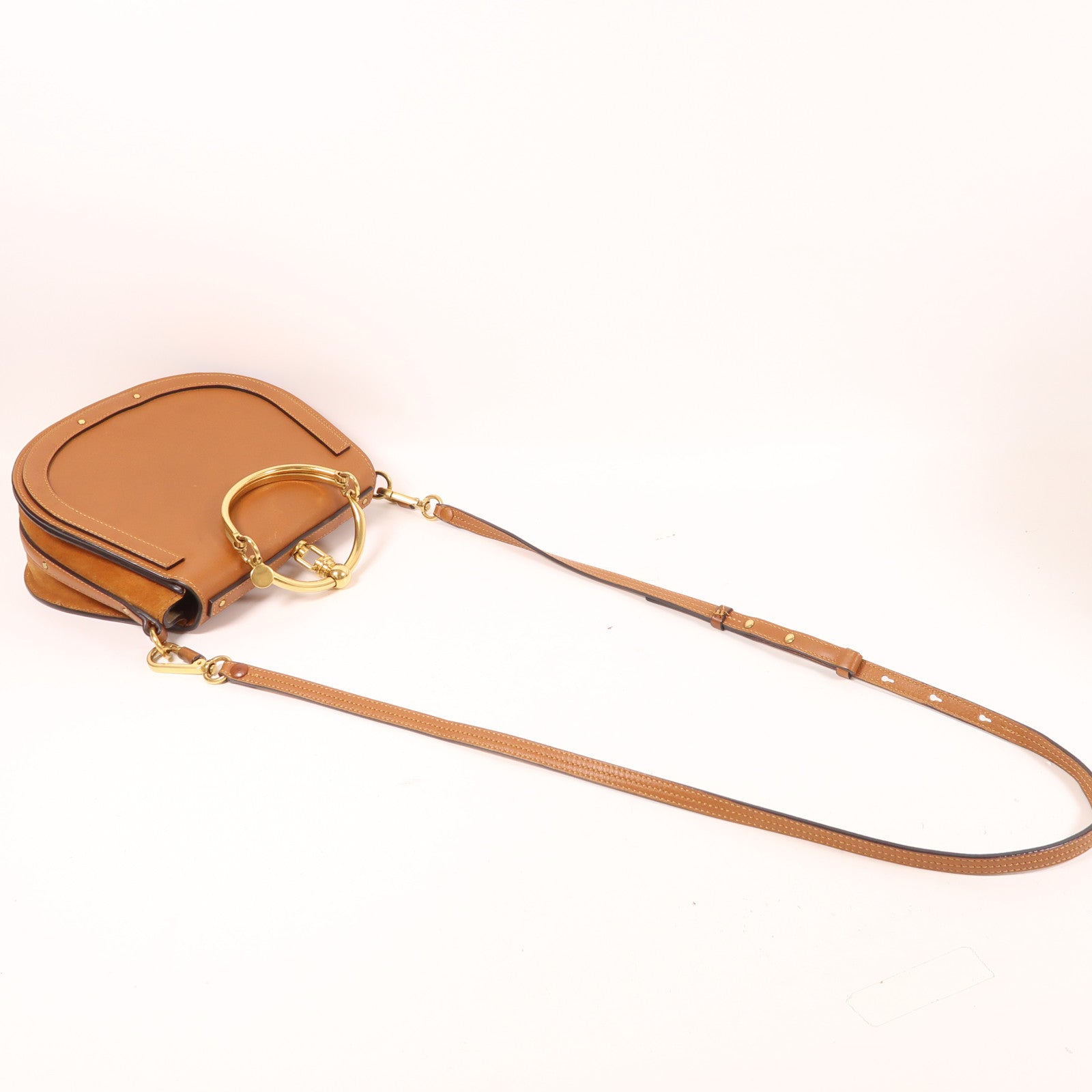 Chloe 牛皮皮革Nile Bag金扣肩背袋