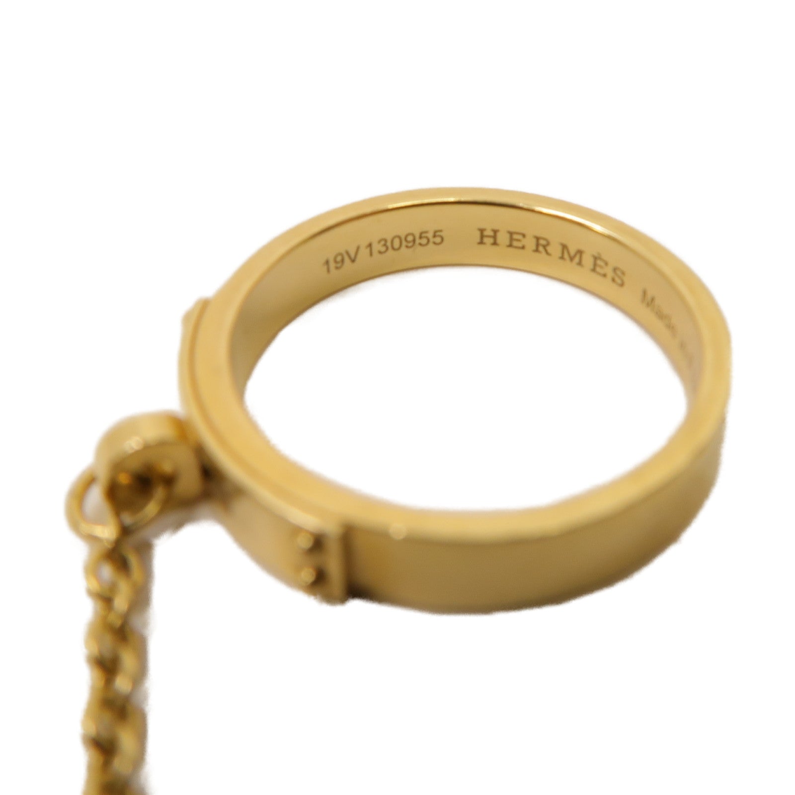 HERMES 【激減優惠】18K玫瑰金Kelly Double Ring戒指Hermes#53/US#5.75-6.5