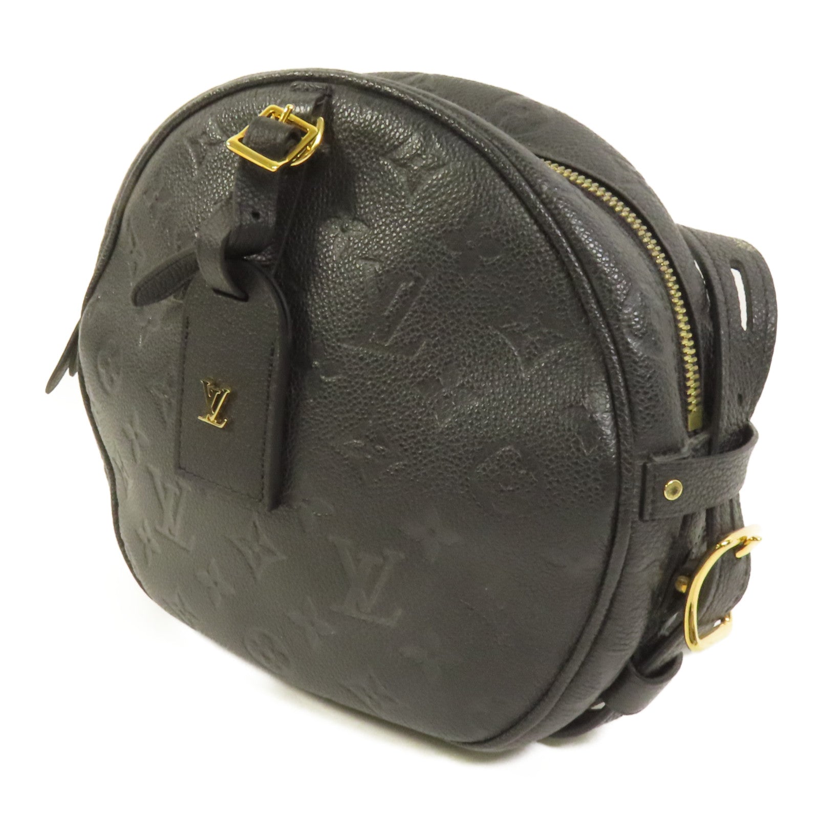 LOUIS VUITTON Monogram Empreinte Boite Chapeau Souple MMBoite Chapeau Souple MM金扣肩背袋