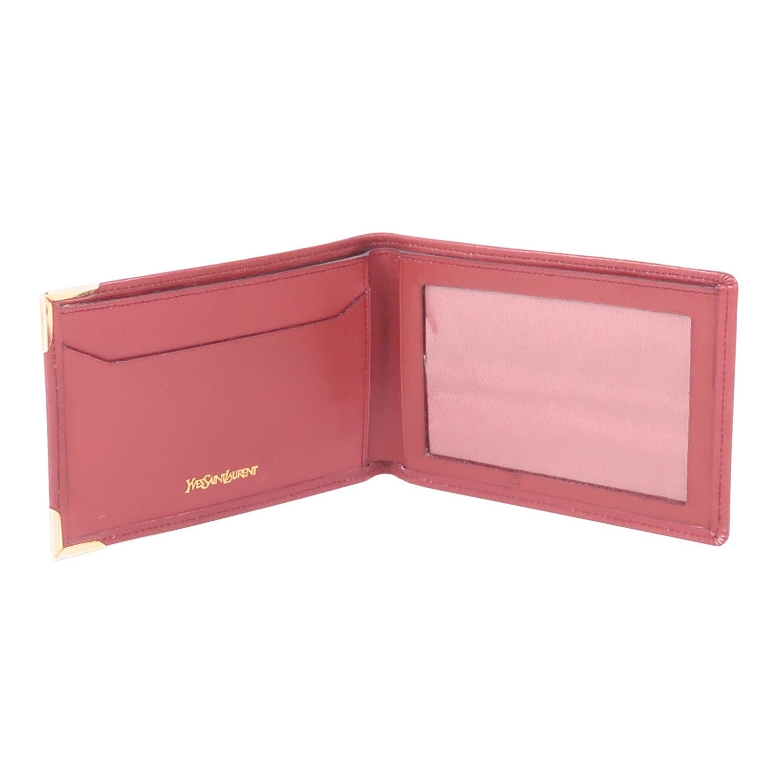 YVES SAINT LAURENT 皮革Wallet金扣錢包