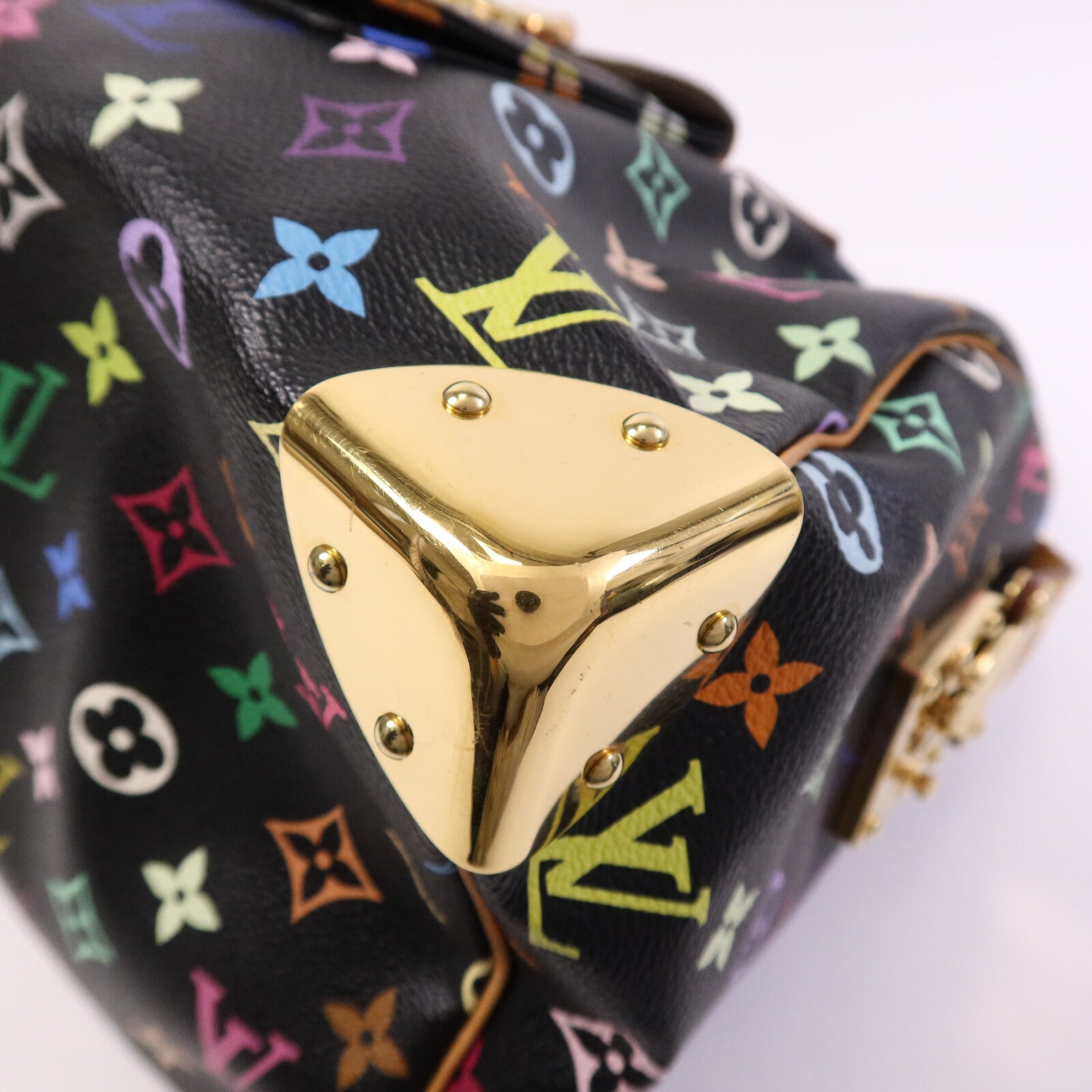 LOUIS VUITTON Monogram Multicolour Speedy 30金扣手挽袋