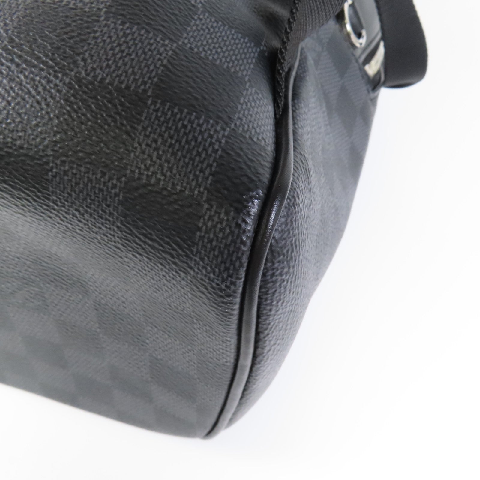 LOUIS VUITTON Damier Graphite Josh Backpack銀扣背包