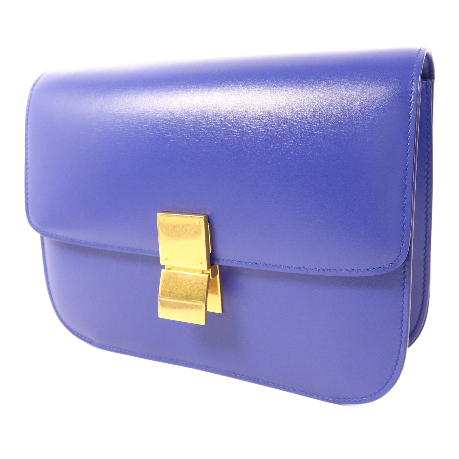 CELINE 牛皮皮革Classic Box M金扣肩背袋