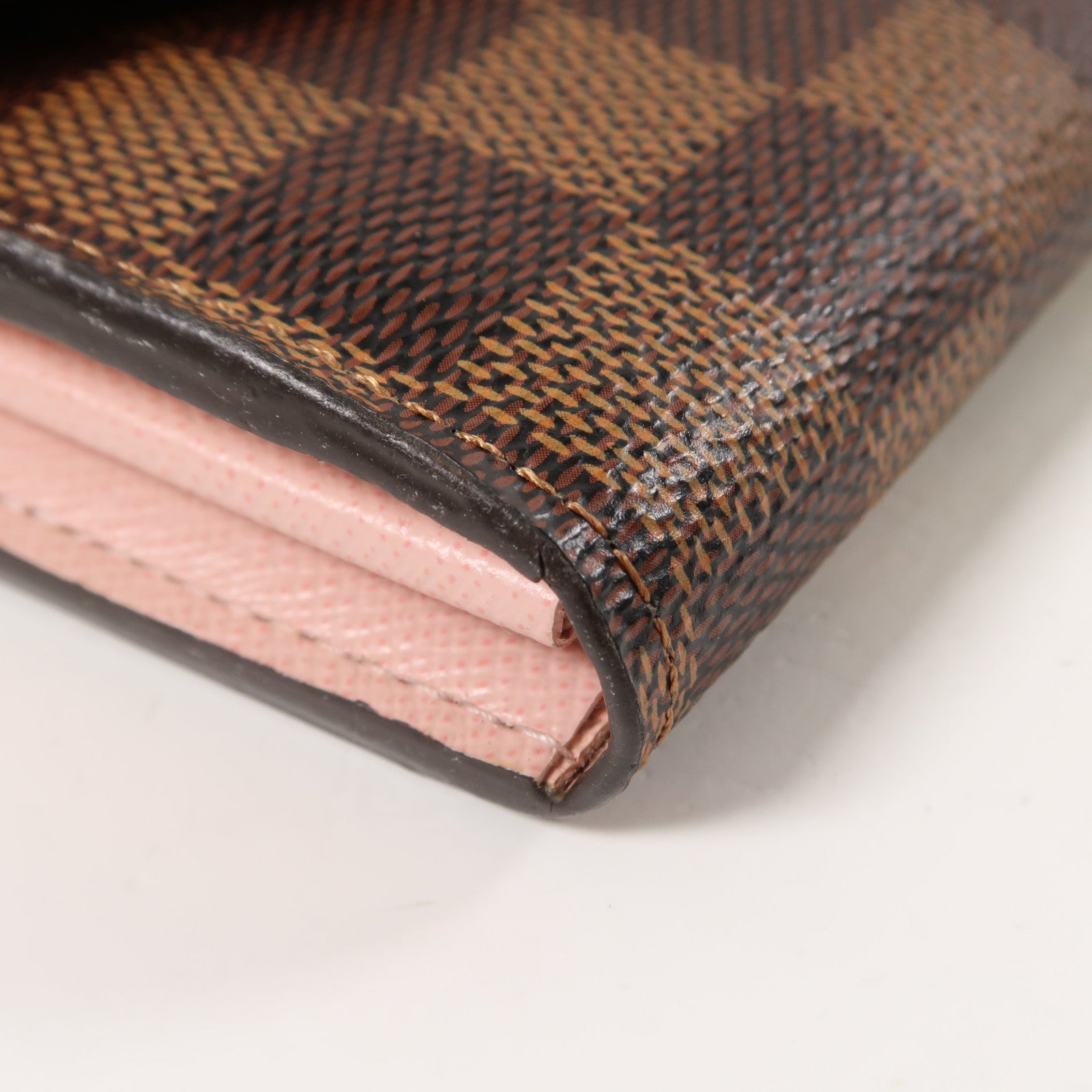 LOUIS VUITTON Damier Sarah Wallet金扣長錢包啡色