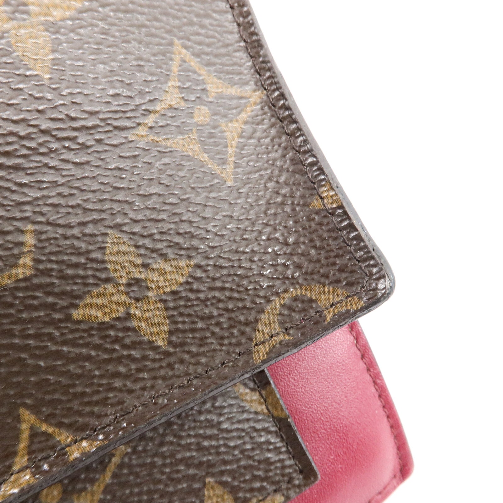 LOUIS VUITTON Monogram Portefeuille Flore鏈帶肩背袋