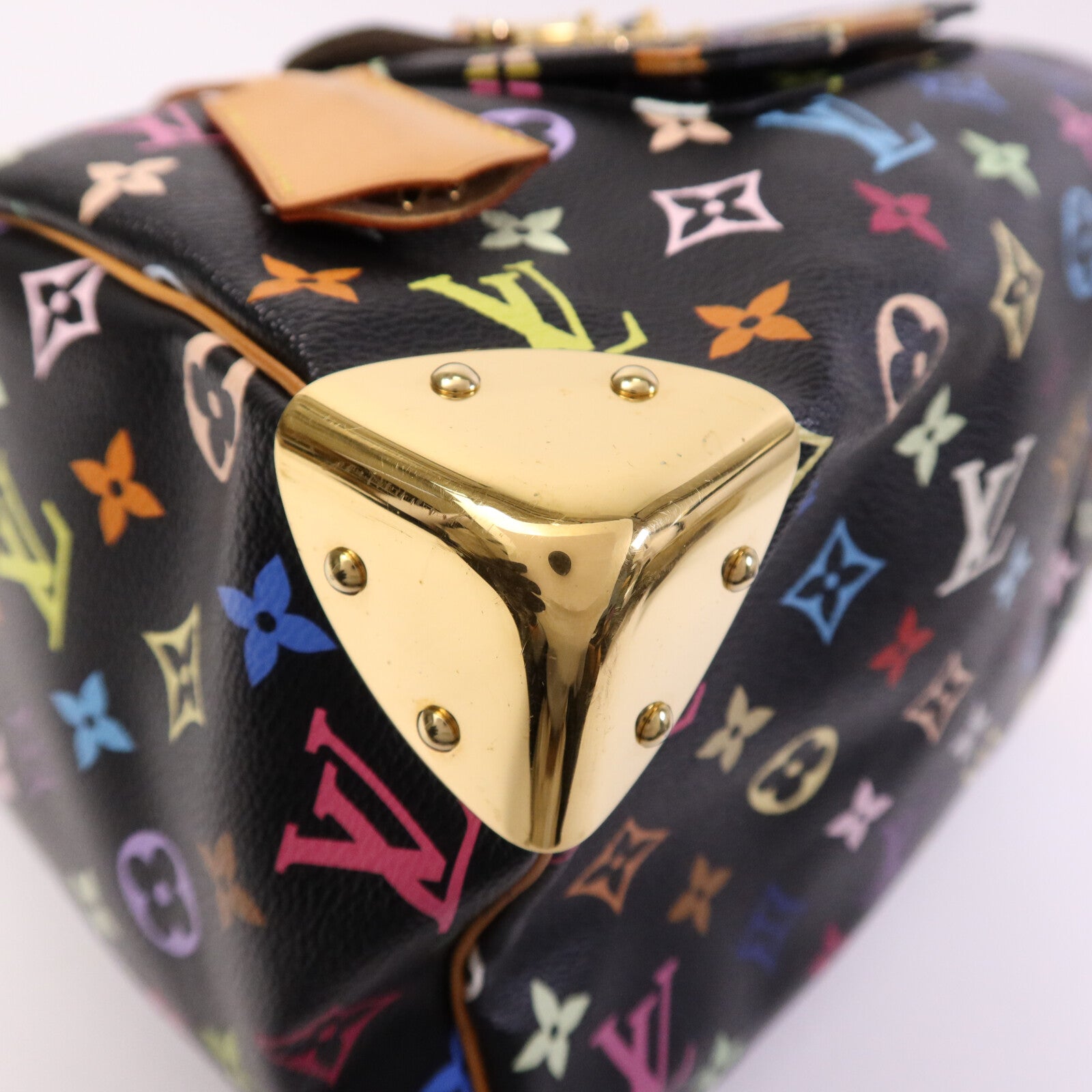 LOUIS VUITTON Monogram Multicolour Speedy 30金扣手挽袋