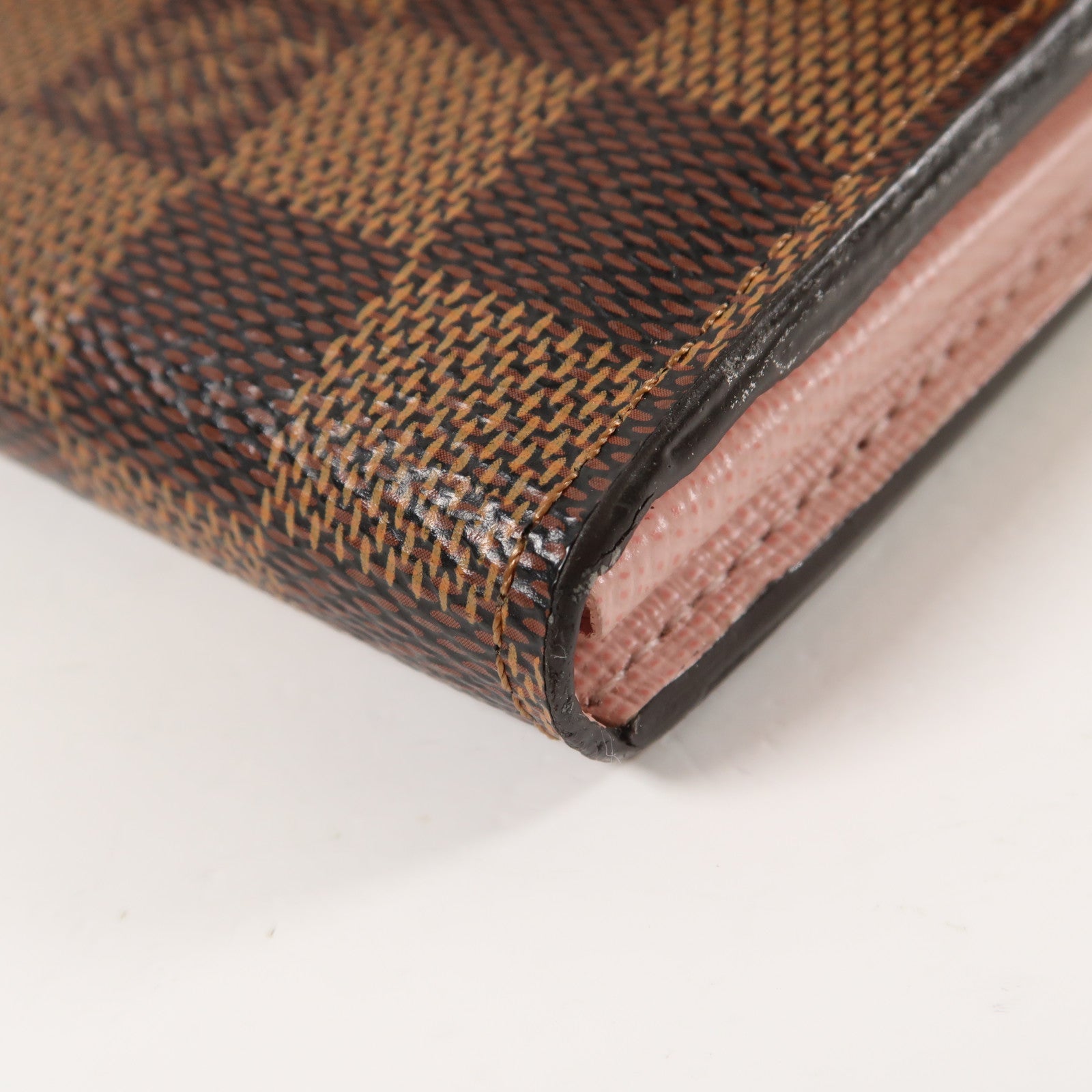 LOUIS VUITTON Damier Sarah Wallet金扣長錢包啡色