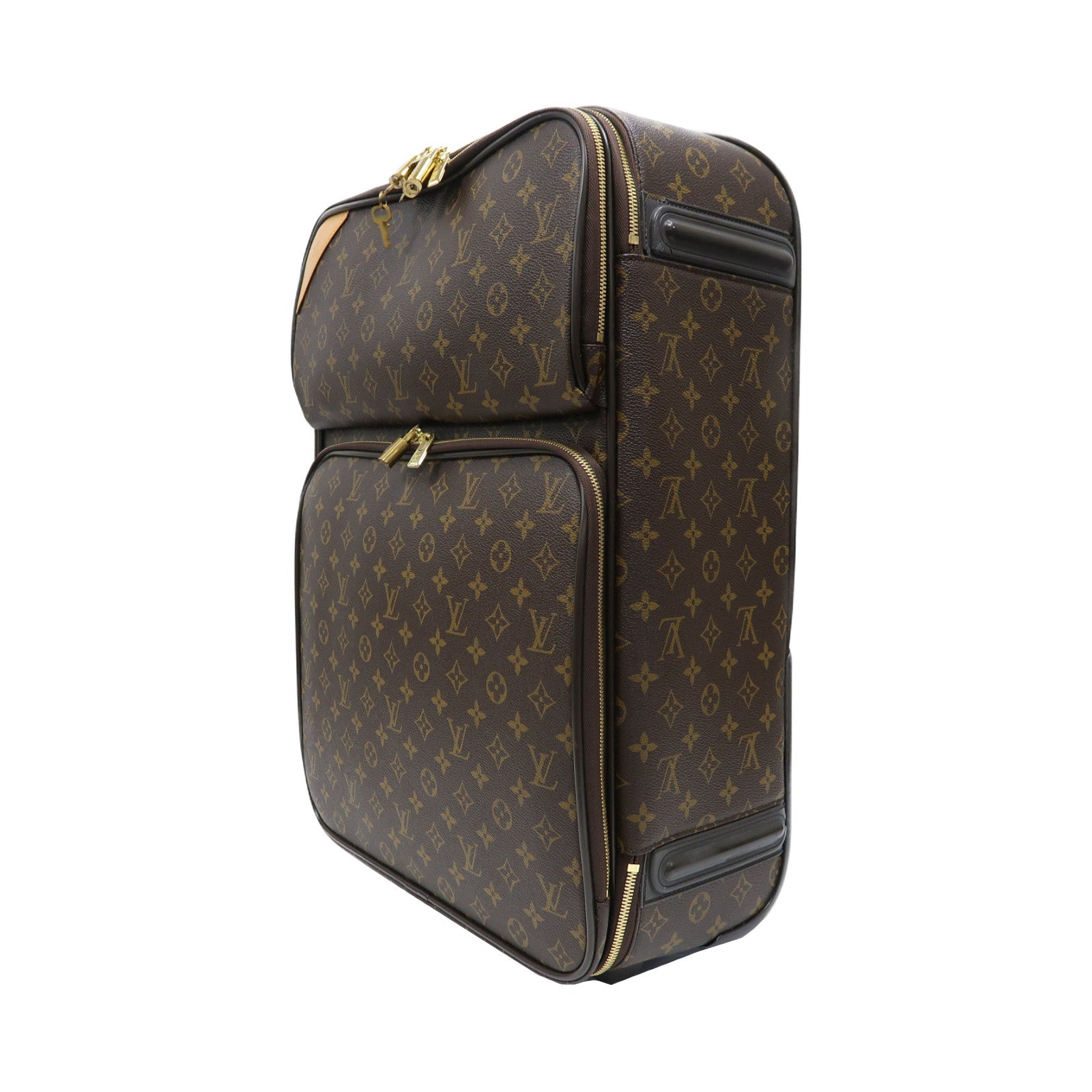 LOUIS VUITTON Monogram Pegase金扣行李箱啡色