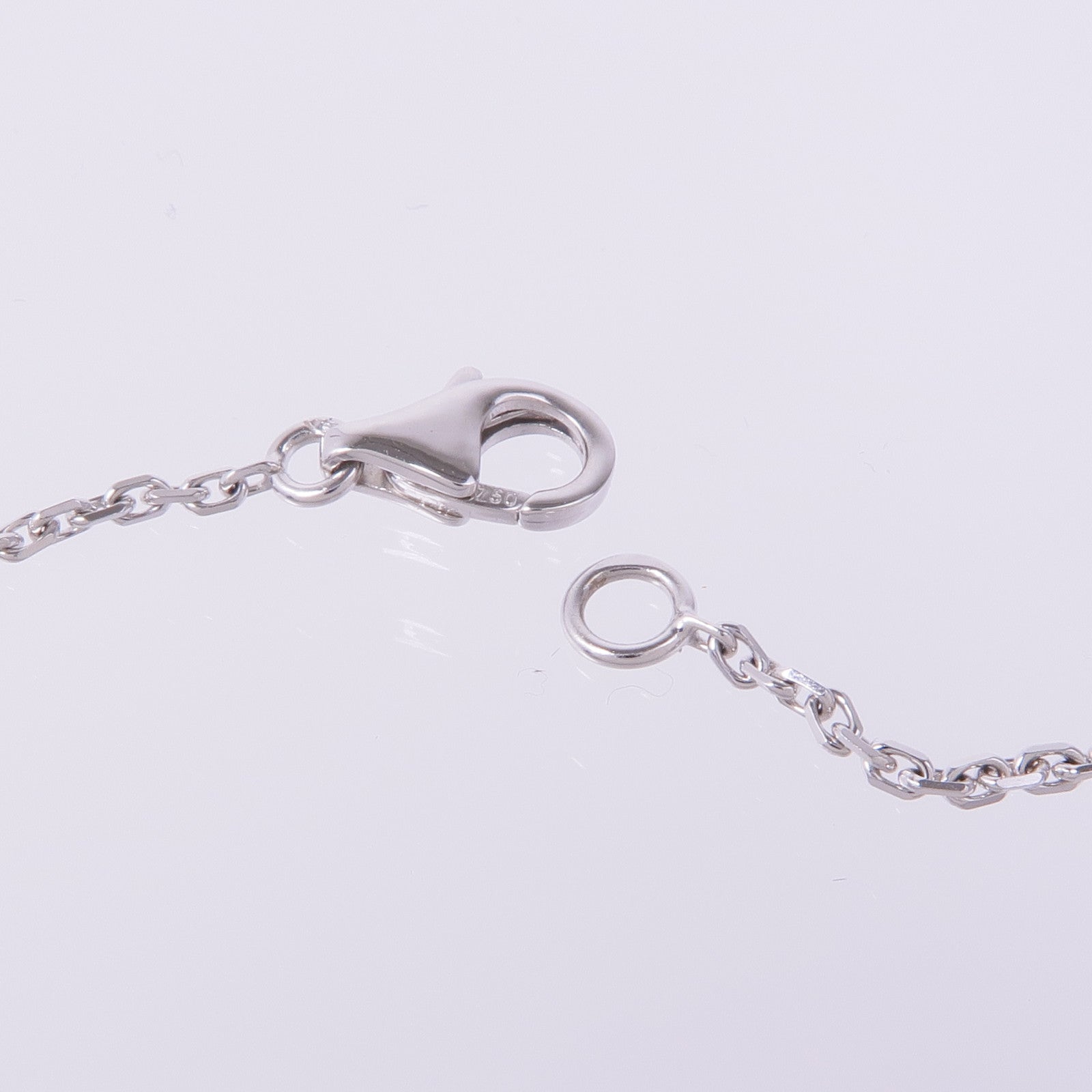 Van Cleef & Arpels 18K白金Vintage Alhambra Necklace珍珠母貝項鍊