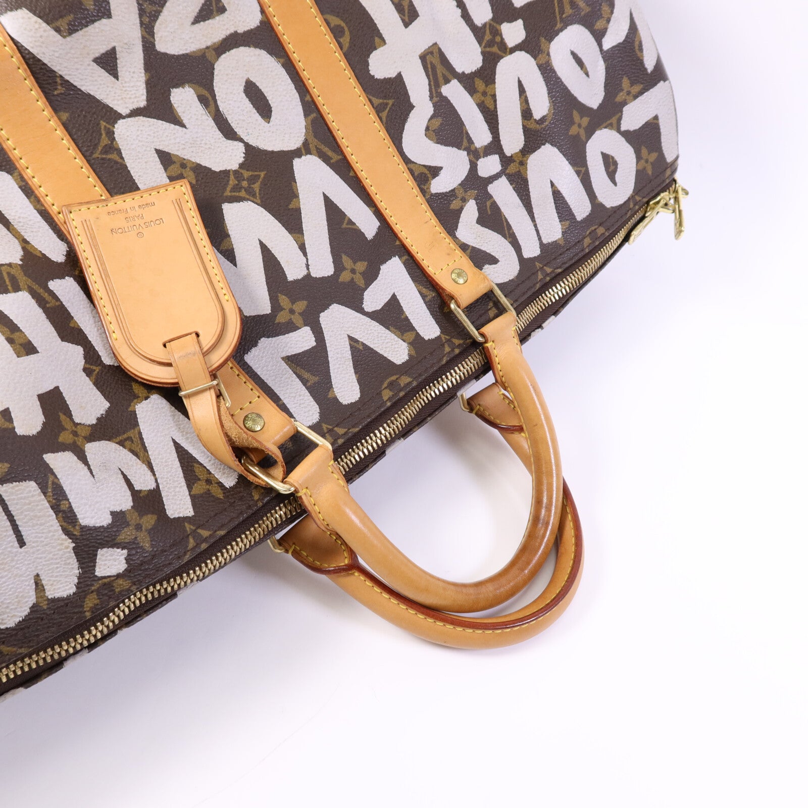 LOUIS VUITTON Monogram Graffiti Keepall 50金扣手挽袋