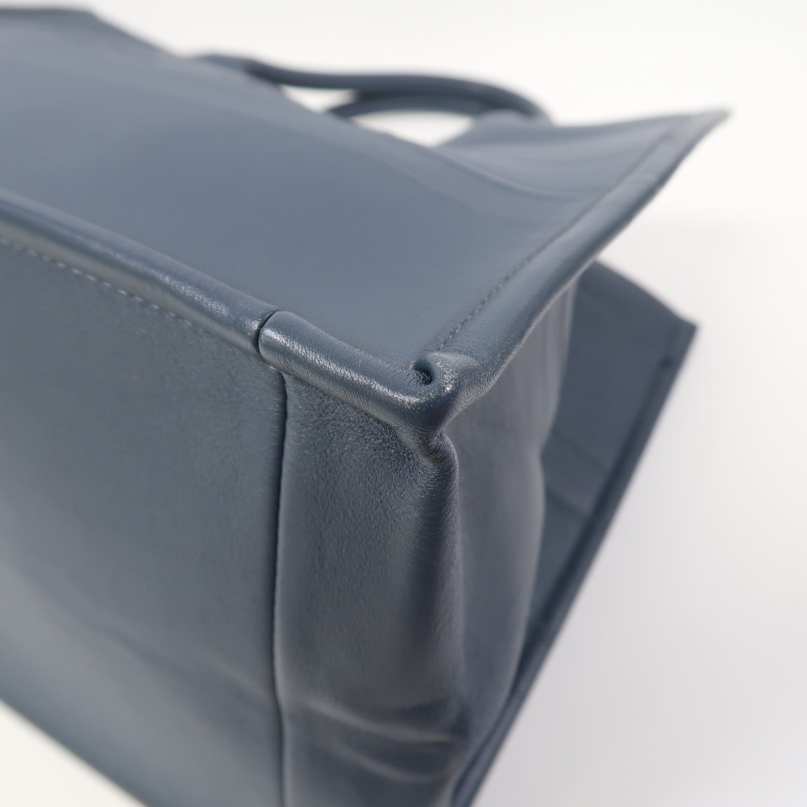Dior 牛皮皮革Tote Bag手挽袋藍色