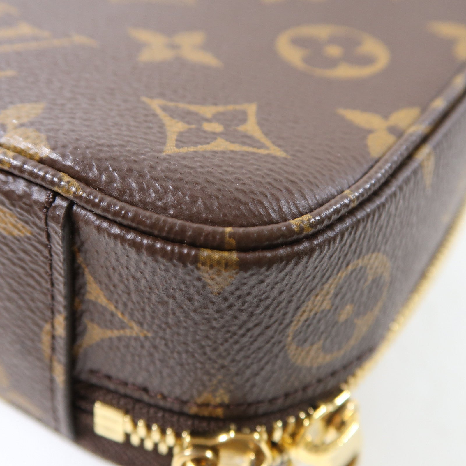 LOUIS VUITTON Monogram Utility金扣手挽肩背兩用袋啡色