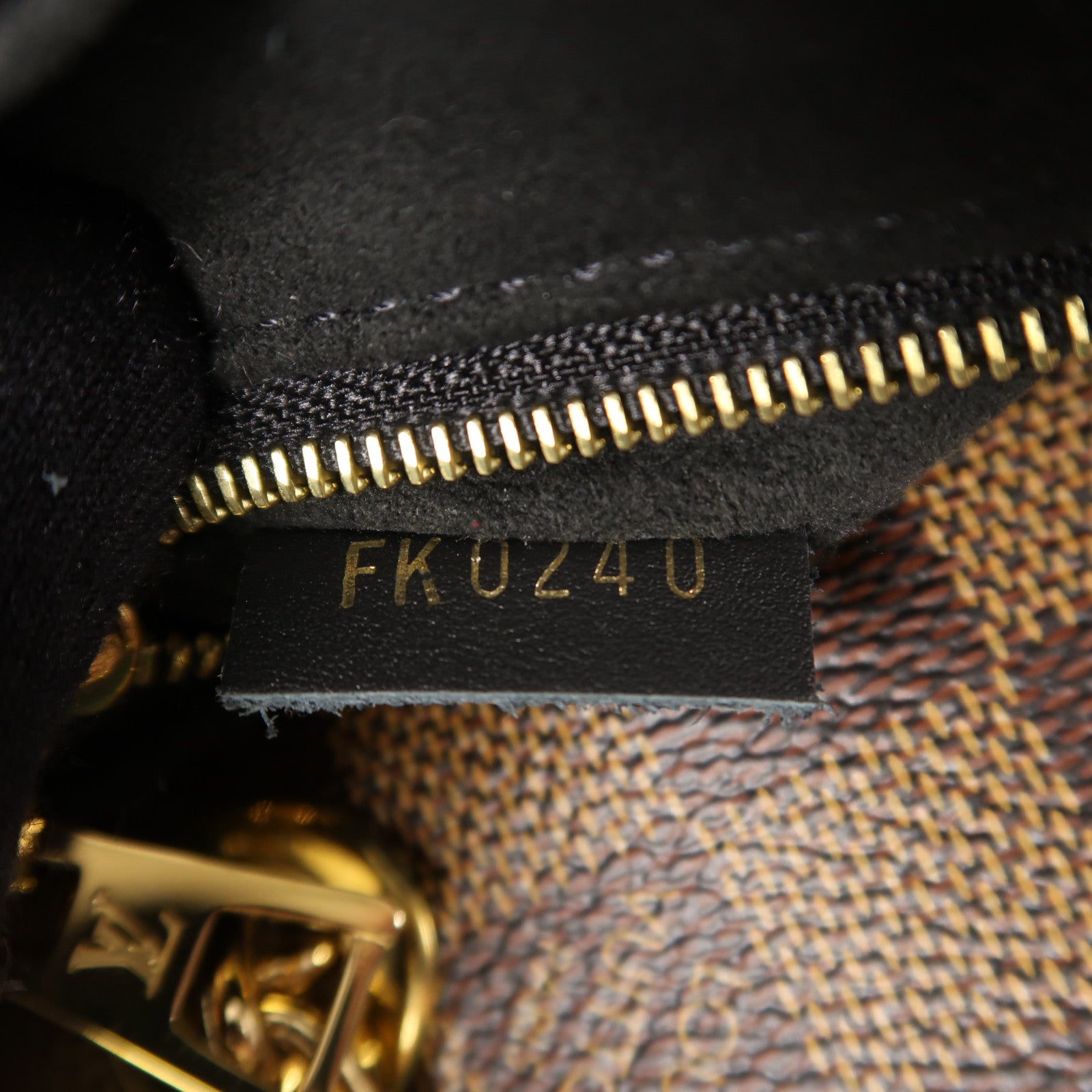 LOUIS VUITTON Damier Vavin金扣鏈帶肩背袋