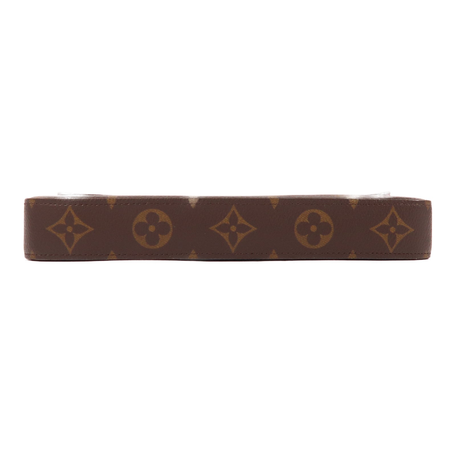 LOUIS VUITTON Monogram Pochette Felicie金扣鏈帶肩背袋棕色