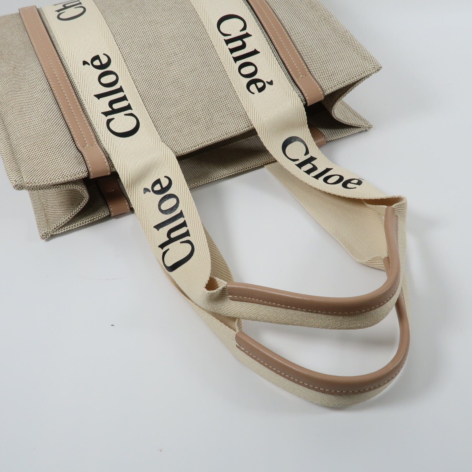 Chloe 帆布Woody Tote Bag手挽袋