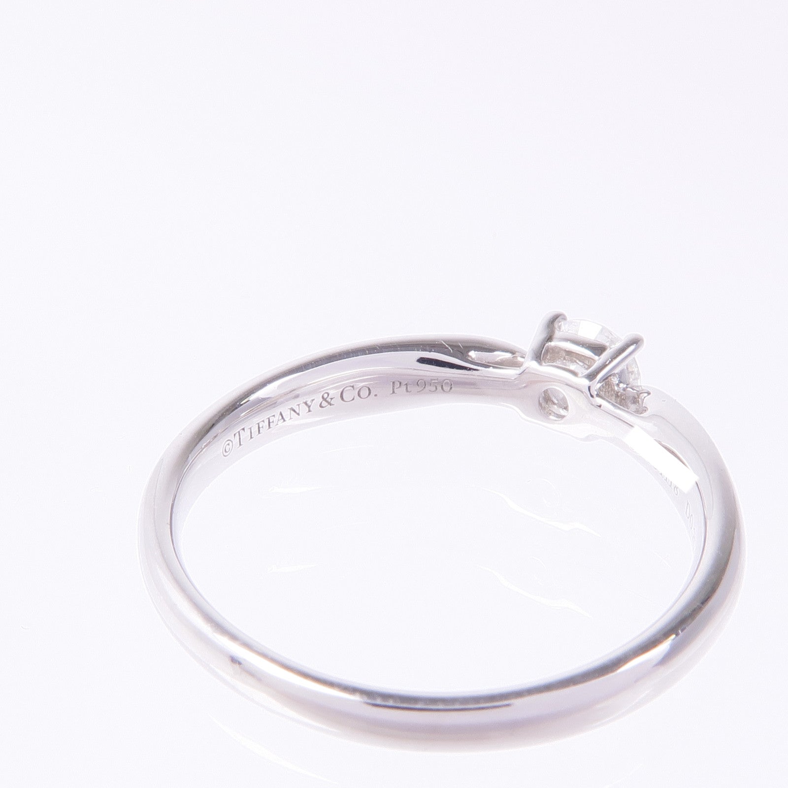 TIFFANY＆CO 【激減優惠】PT950鉑金Harmony Diamond Ring鑽石戒指US#6
