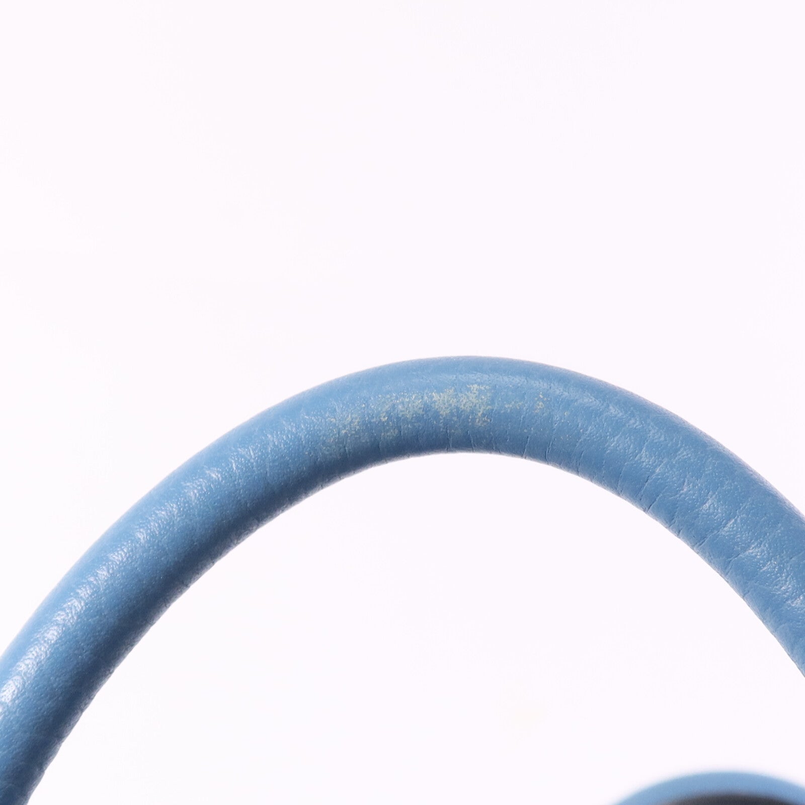 HERMES Clemence皮革Lindy 30銀扣手挽肩背兩用袋Bleu Jean