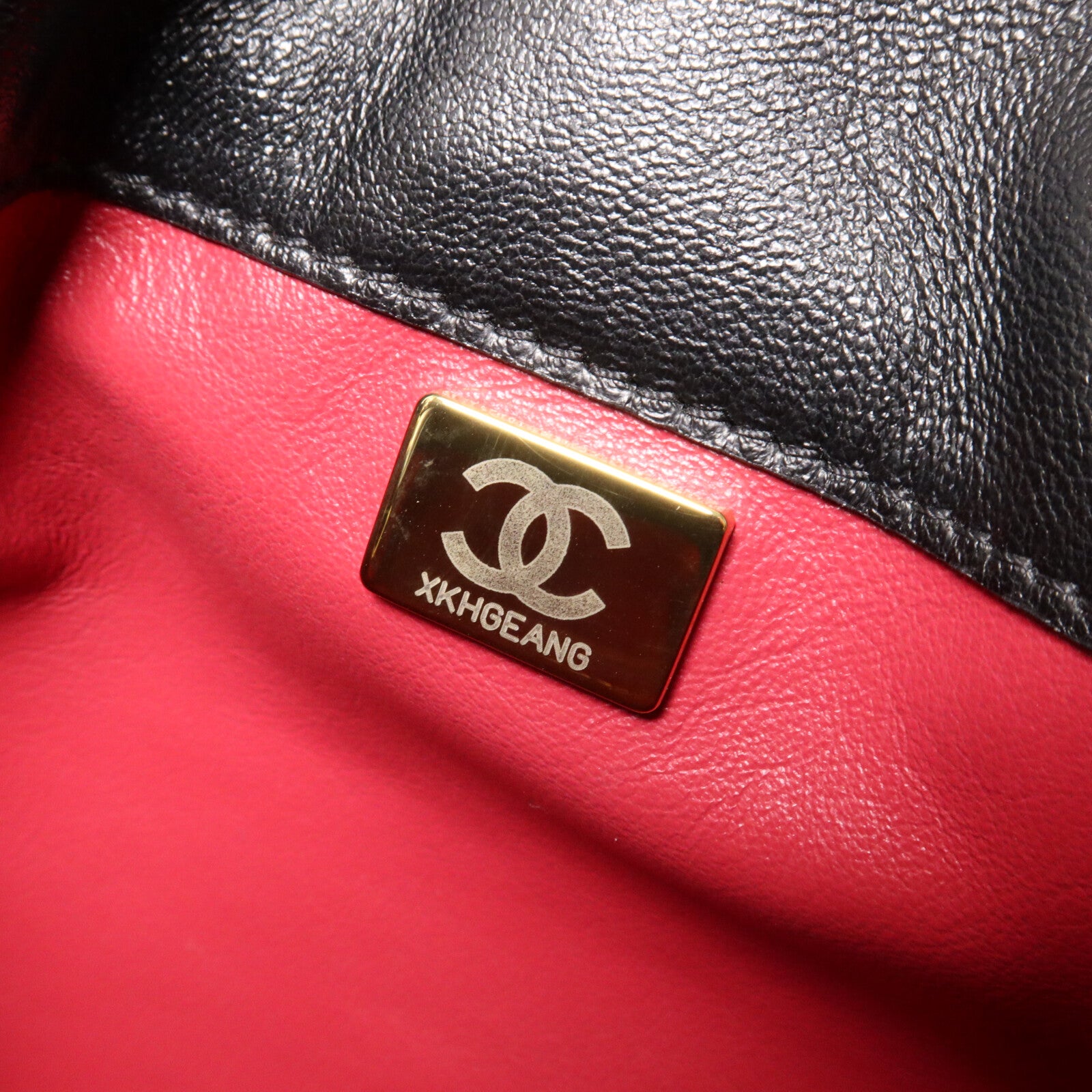 CHANEL 羊皮皮革Bucket Bag鏈帶手挽肩背兩用袋