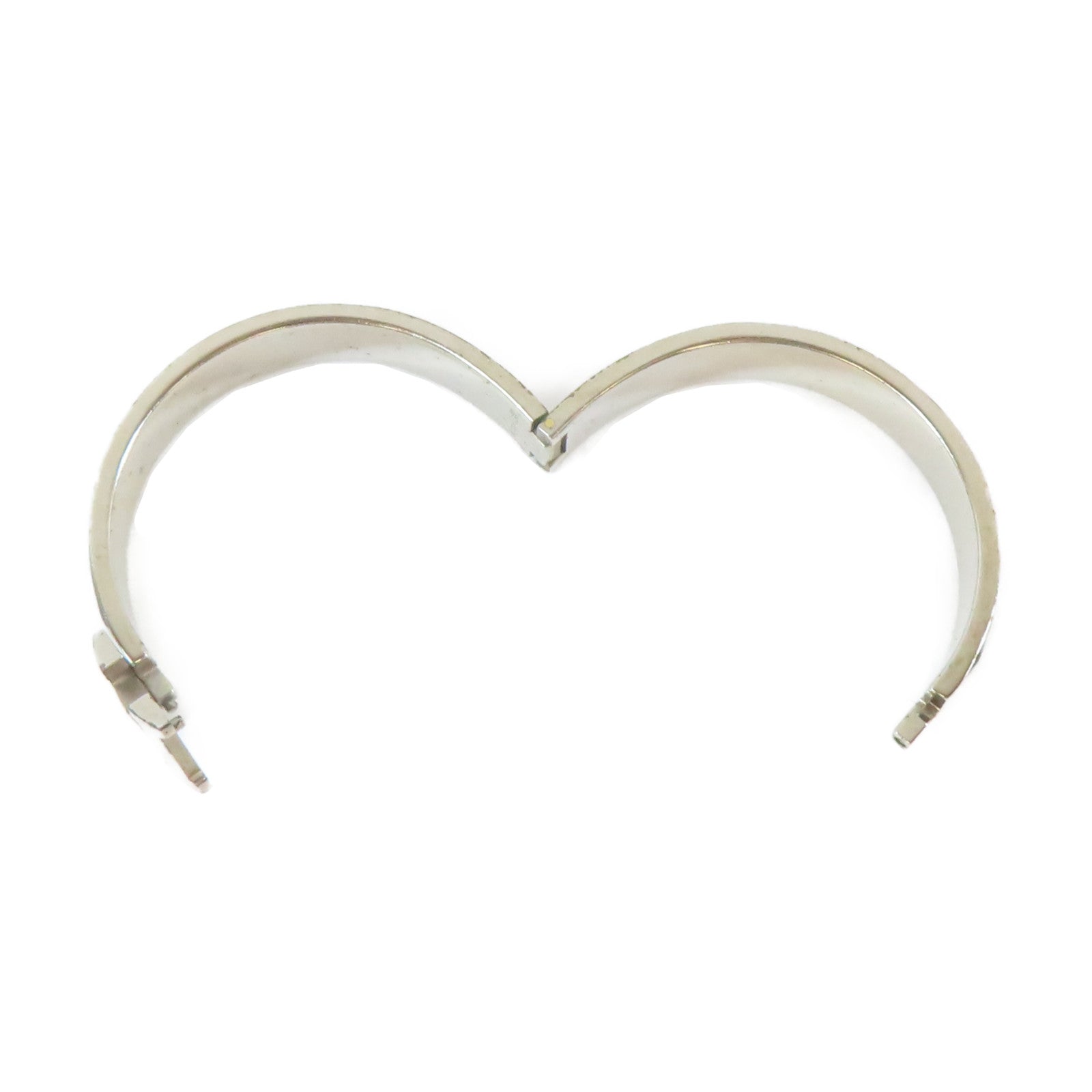 HERMES 金屬Clic H Bracelet手鐲黑色#17cm