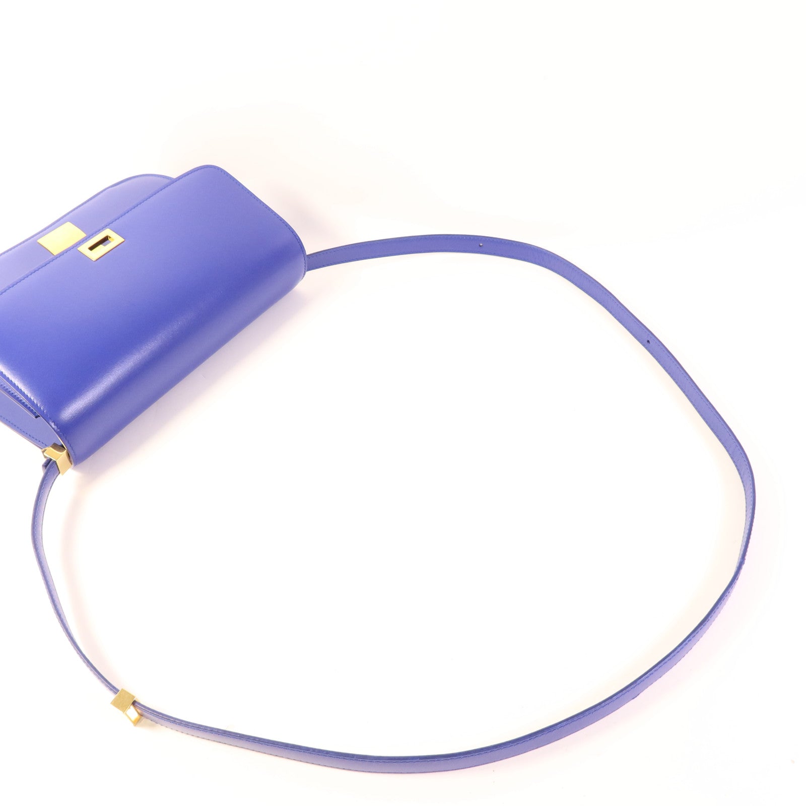 CELINE 牛皮皮革Classic Box M金扣肩背袋