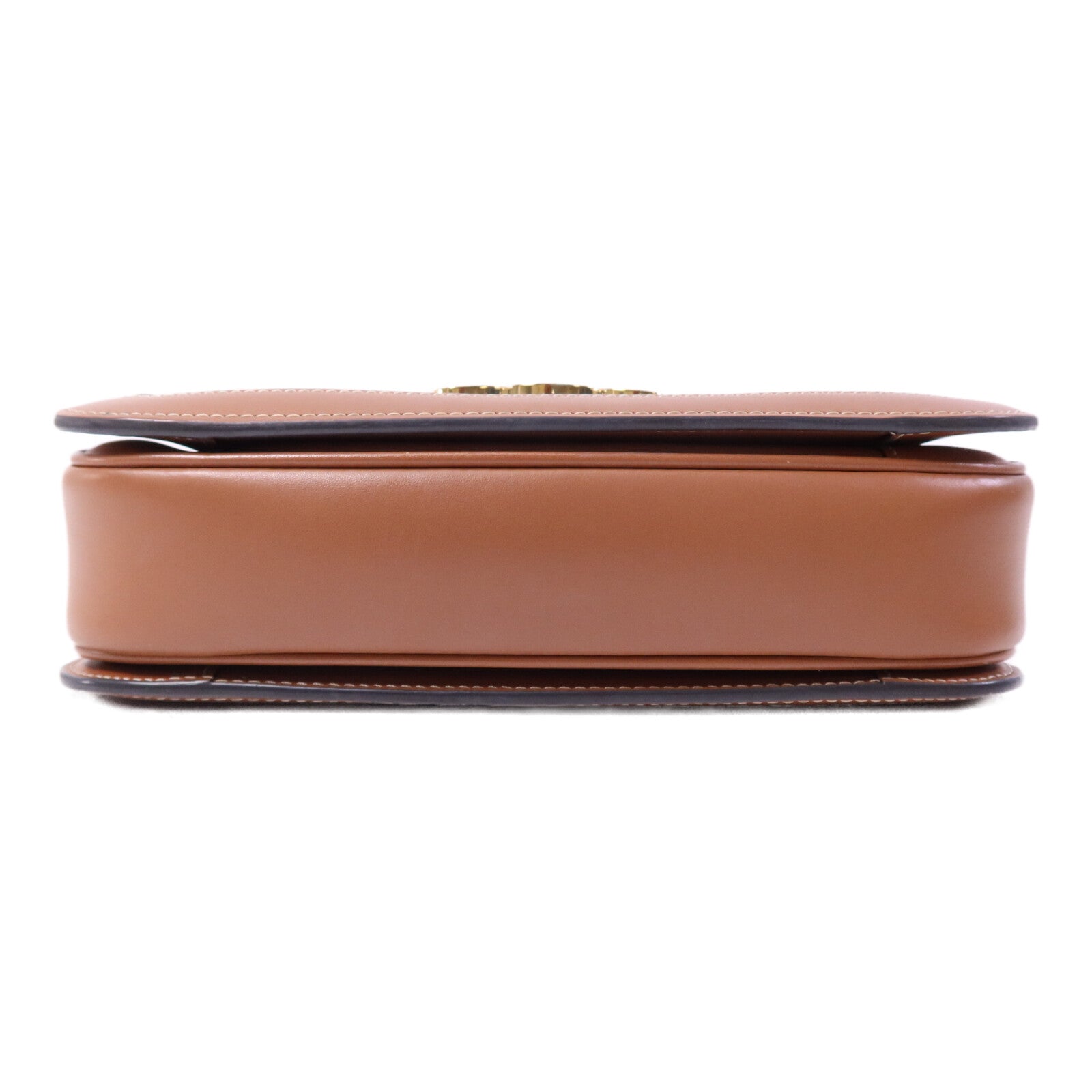 CELINE 塗層帆布Teen Triomphe Bag金扣肩背袋