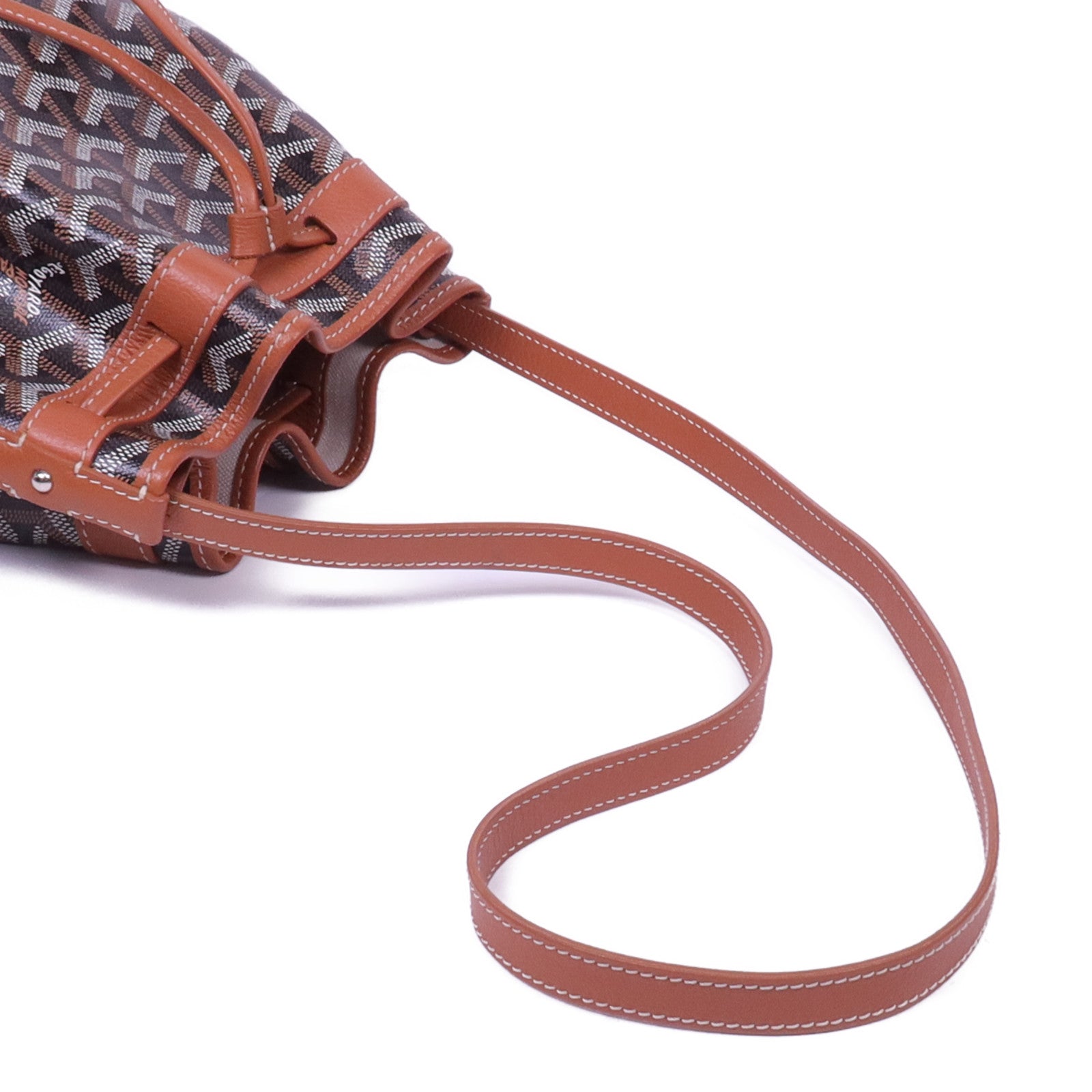 GOYARD 【激減優惠】塗層帆布Petit Flot Bucket Bag銀扣肩背袋