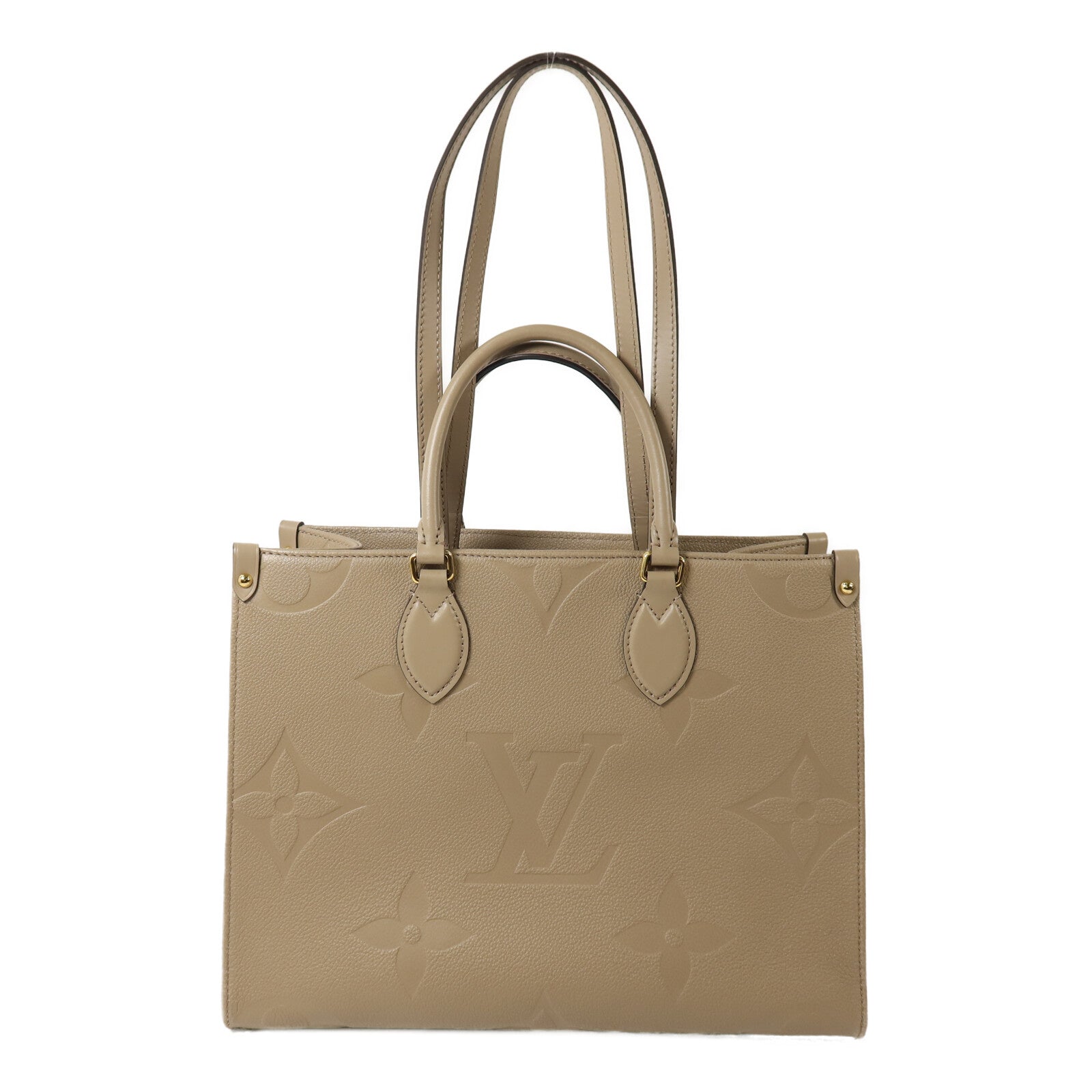 LOUIS VUITTON Monogram Empreinte On The Go MM手挽肩背兩用袋